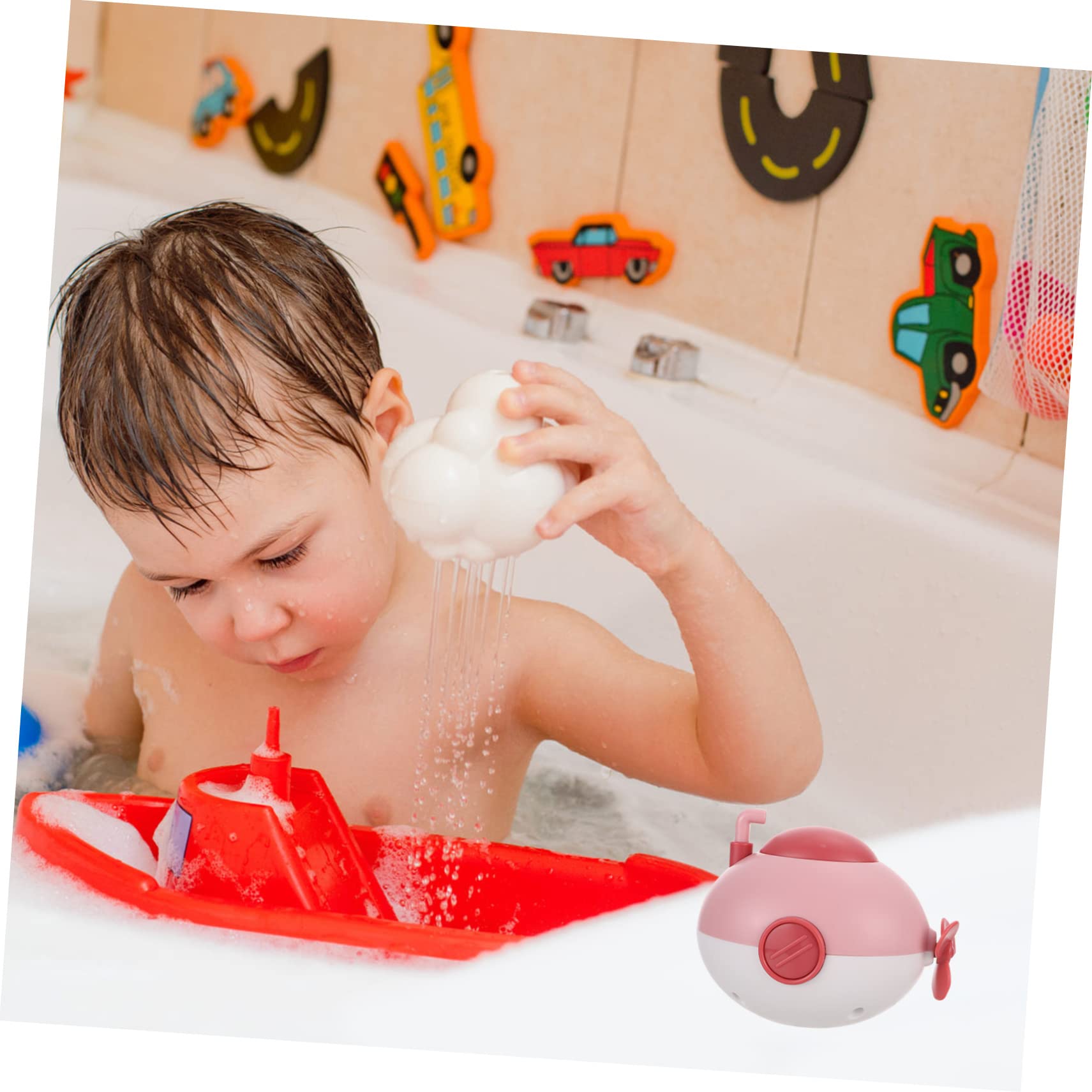 HEMOTON 8-Piece Underwater Bath Toy Set - Fun Submarine & Animal Bath Toys for Kids, Non-Toxic ABS Plastic, Perfect for Bathtime Play & Sensory Development