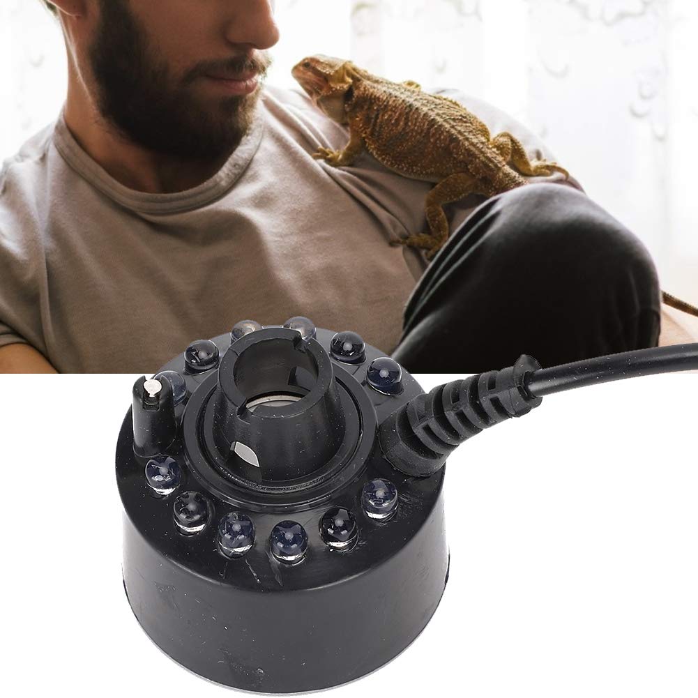 Mini Mist Maker Fogger for Aquarium, Water Fountain & Reptile Tank - LED Colorful Lighting Humidifier & Atomizer for Home, Office, Pond | Creates Relaxing Ambiance & Improves Air Quality