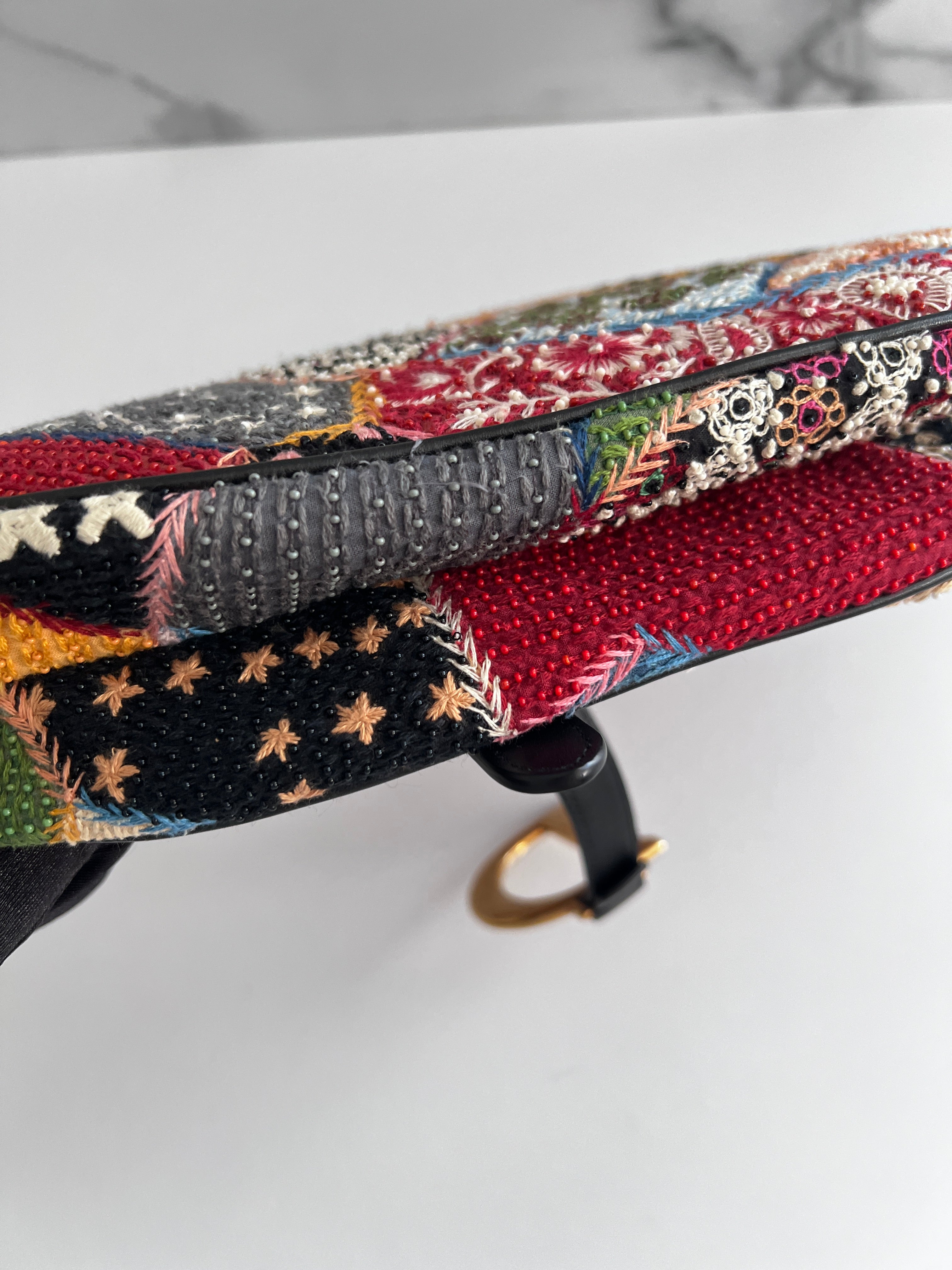 Dior Love & Peace Beaded Saddle Bag 2018 Collection - Luxury Crossbody Purse for Women, Perfect for Parties, Weddings & Special Occasions