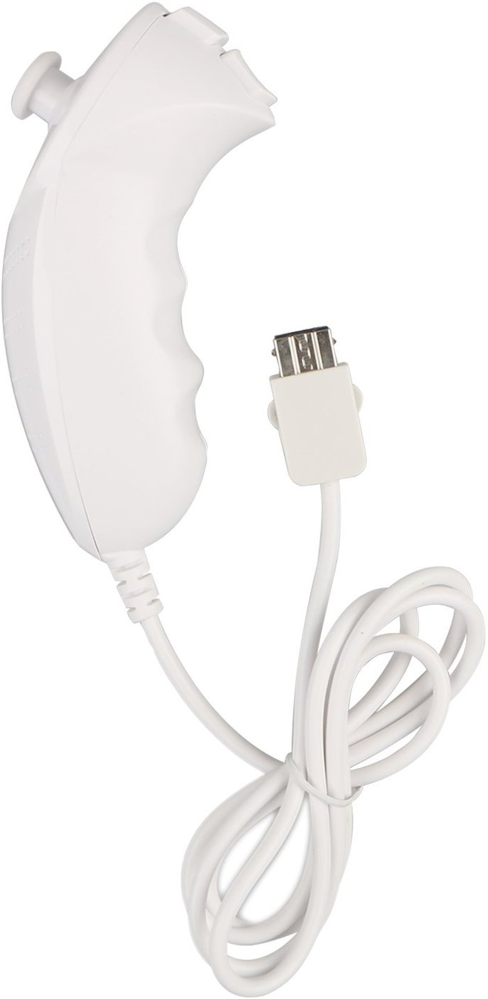 2-Pack White Nunchuck Controller Remote Replacement for Nintendo Wii & Wii U - Perfect for Gaming, Fitness & Family Fun