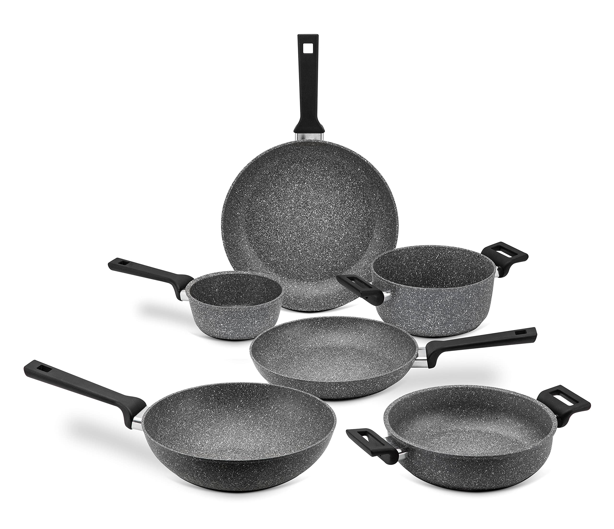 Non-Stick ILLA Planeta Wok 28cm - Induction Compatible, 100% Recycled Aluminum, Made in Italy - Perfect for Stir-Fry, Sauteing & Asian Cooking