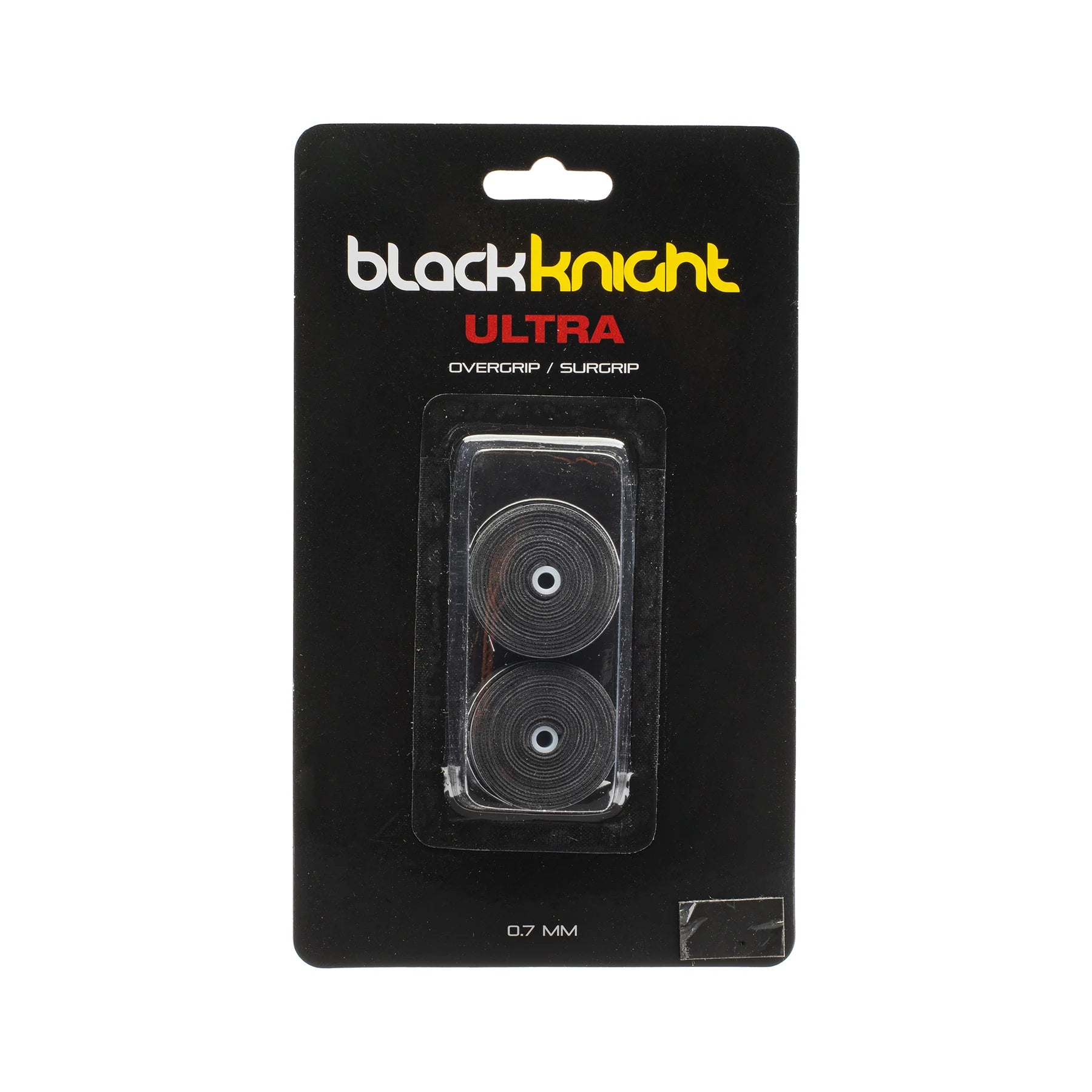 Premium Black Knight Ultra Overgrip - Sweat Absorbent Tennis Racket Grip Tape (Black) - Perfect for Tennis, Badminton & Pickleball Players