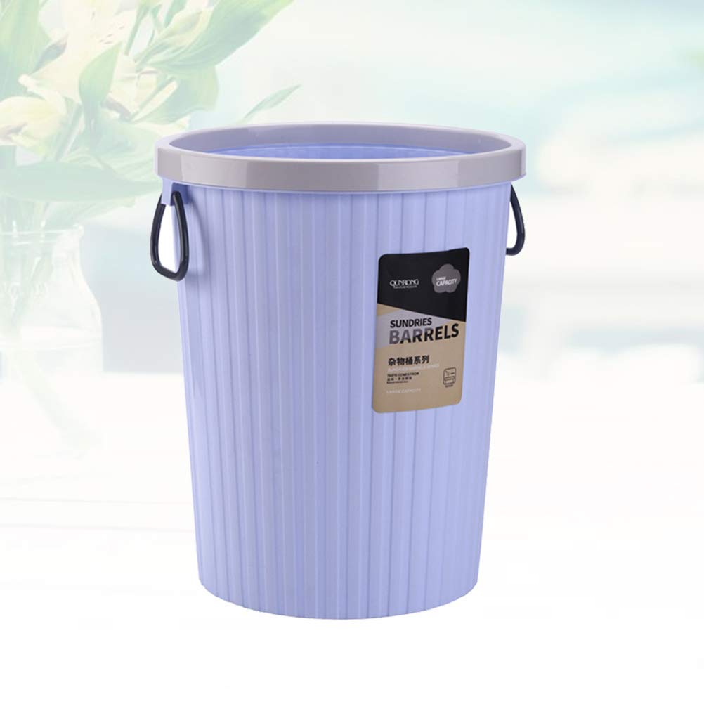 1pc Purple Steel Wool Trash Bin - Unscented Kitchen & Office Waste Basket for Garbage, Paper, Gelatin Art - Simple & Durable for Home, Office, or Studio Use