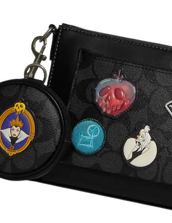 Coach Disney x Coach Holden Crossbody Bag in Signature Canvas with Mickey Patches - Perfect for Disney Fans, Travel & Everyday Use