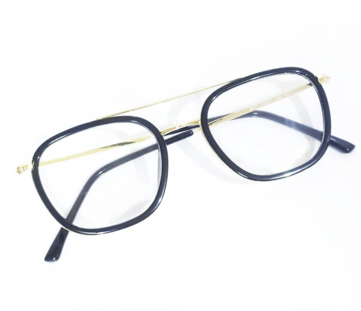Tony Stark Style Full Frame Square Prescription Eyewear Glasses - Trendy Men's & Women's Frames for Reading, Driving & Fashion Accessories