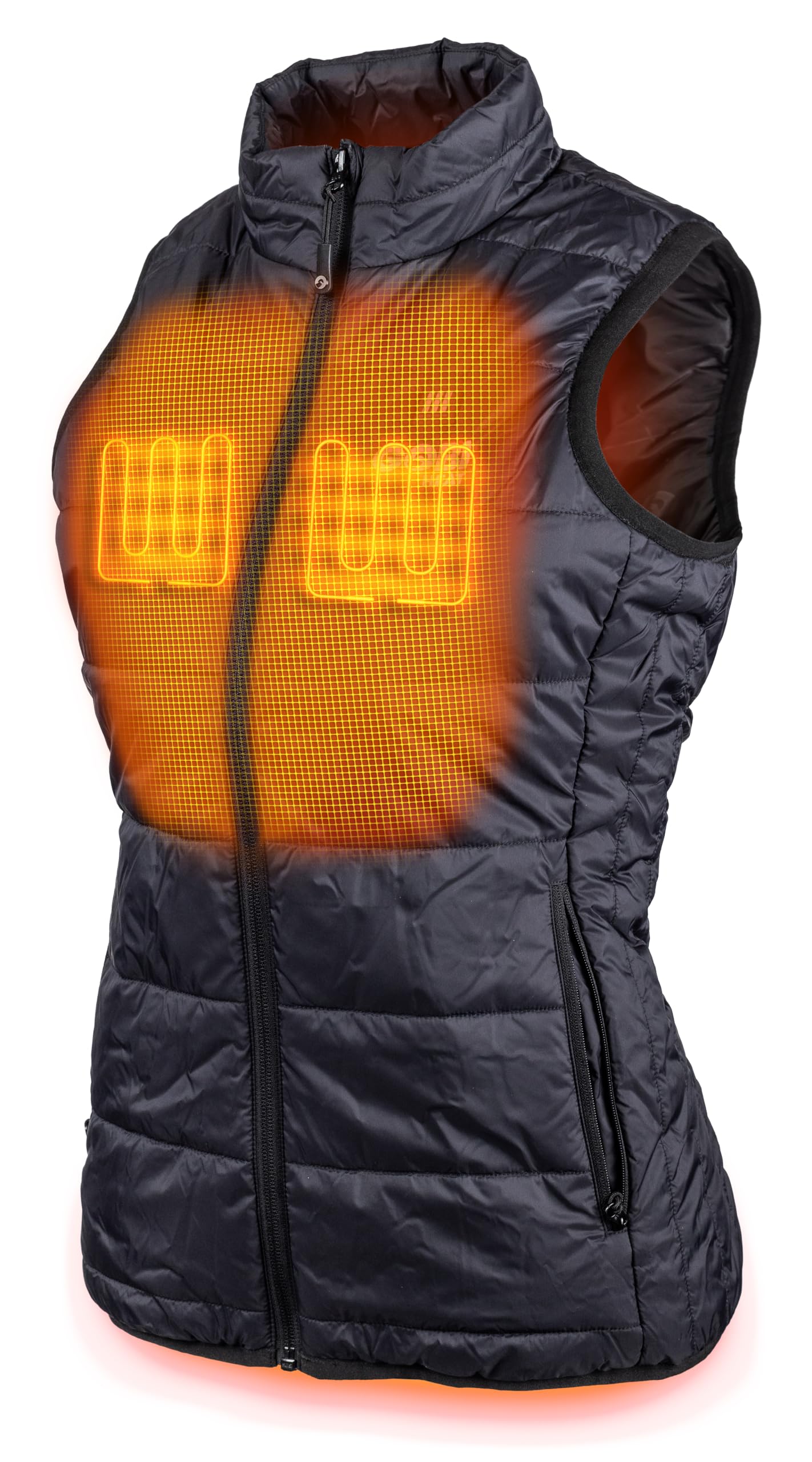 Element Women's Heated Vest with Battery & Charger - 10 Hours Heating, Machine Washable, Onyx Black (Small) - Perfect for Winter Outdoor Activities, Hiking, Camping & Cold Weather Commute