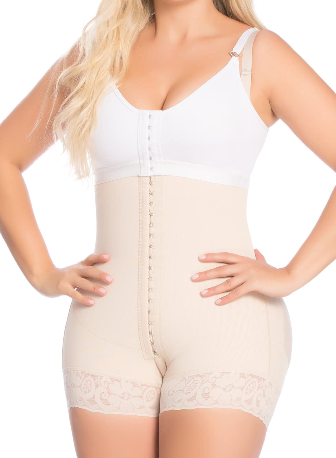 DELIÉ by Fajas DPrada 09066 Colombian Postpartum Girdle - Full Body Shaper for Women - Post-Surgery Recovery & Waist Trainer for Postpartum, C-Section & Weight Loss