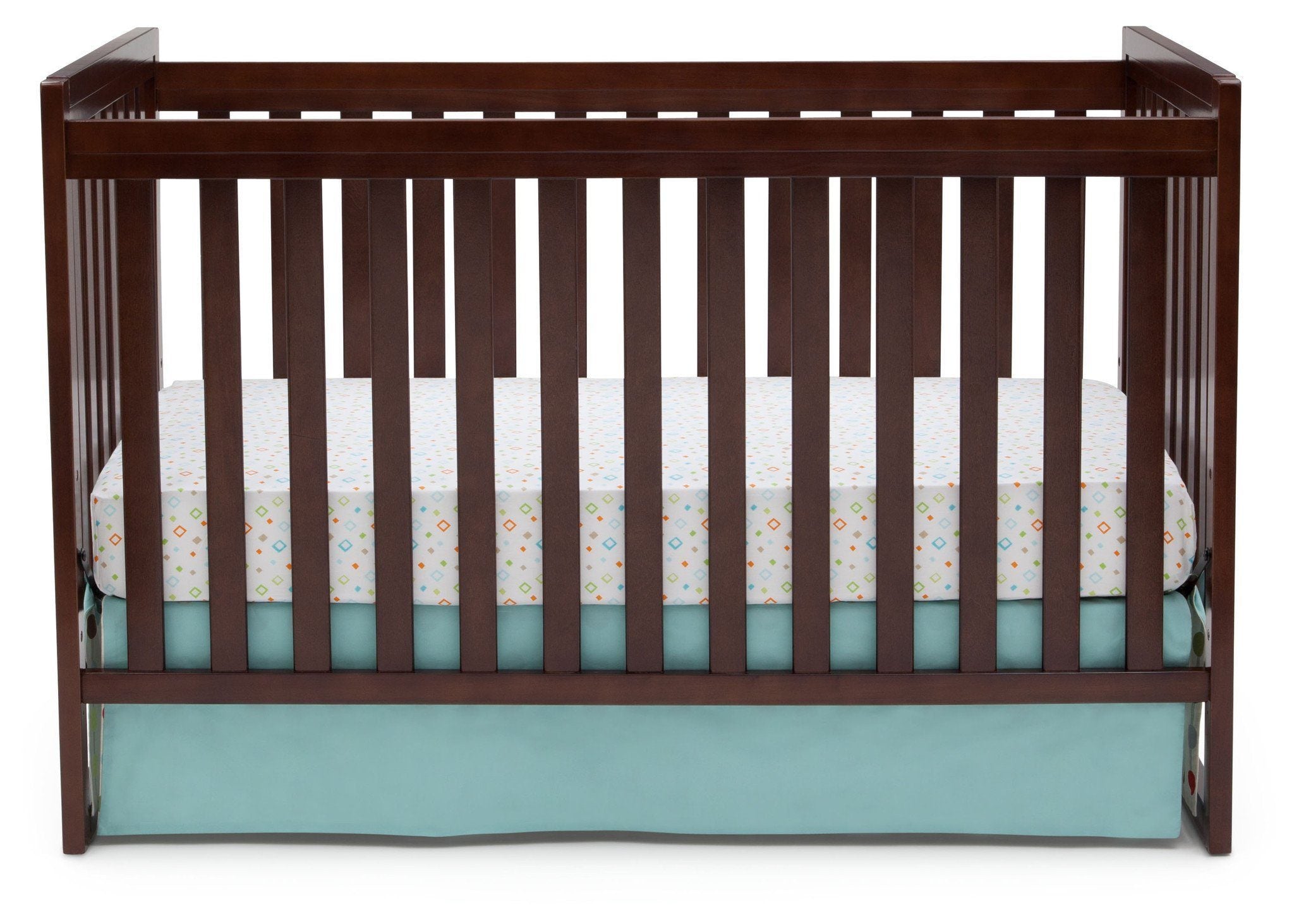Urban Classic 3-in-1 Convertible Baby Crib with Toddler Rail - White Nursery Furniture for Newborns to Toddlers | Perfect for Small Spaces & Modern Nurseries