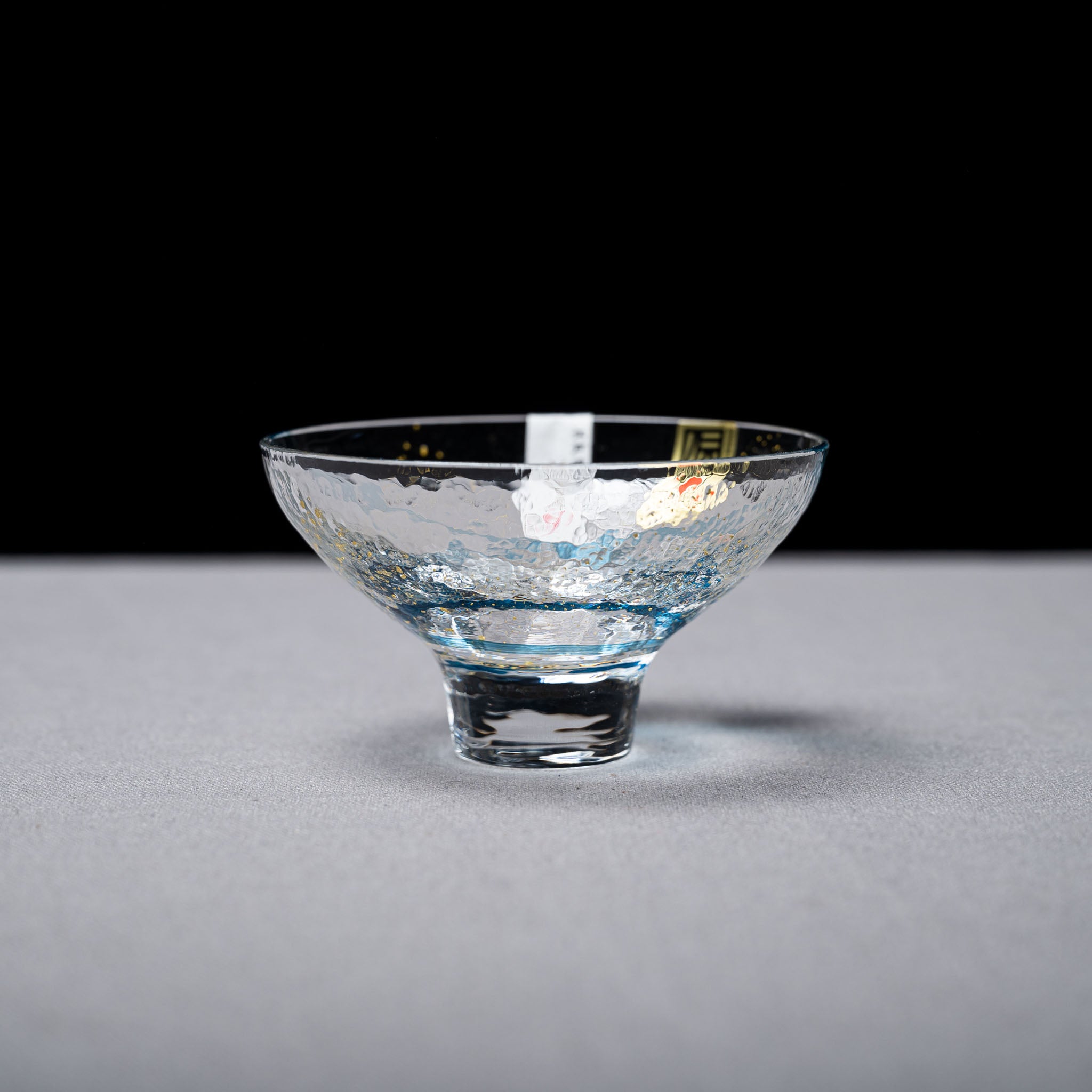 Yachiyo Edo Glass Sake Cup 120ml - Handcrafted Japanese Sea Breeze Design - Perfect for Sake Tasting, Japanese Dining & Home Bar Decor