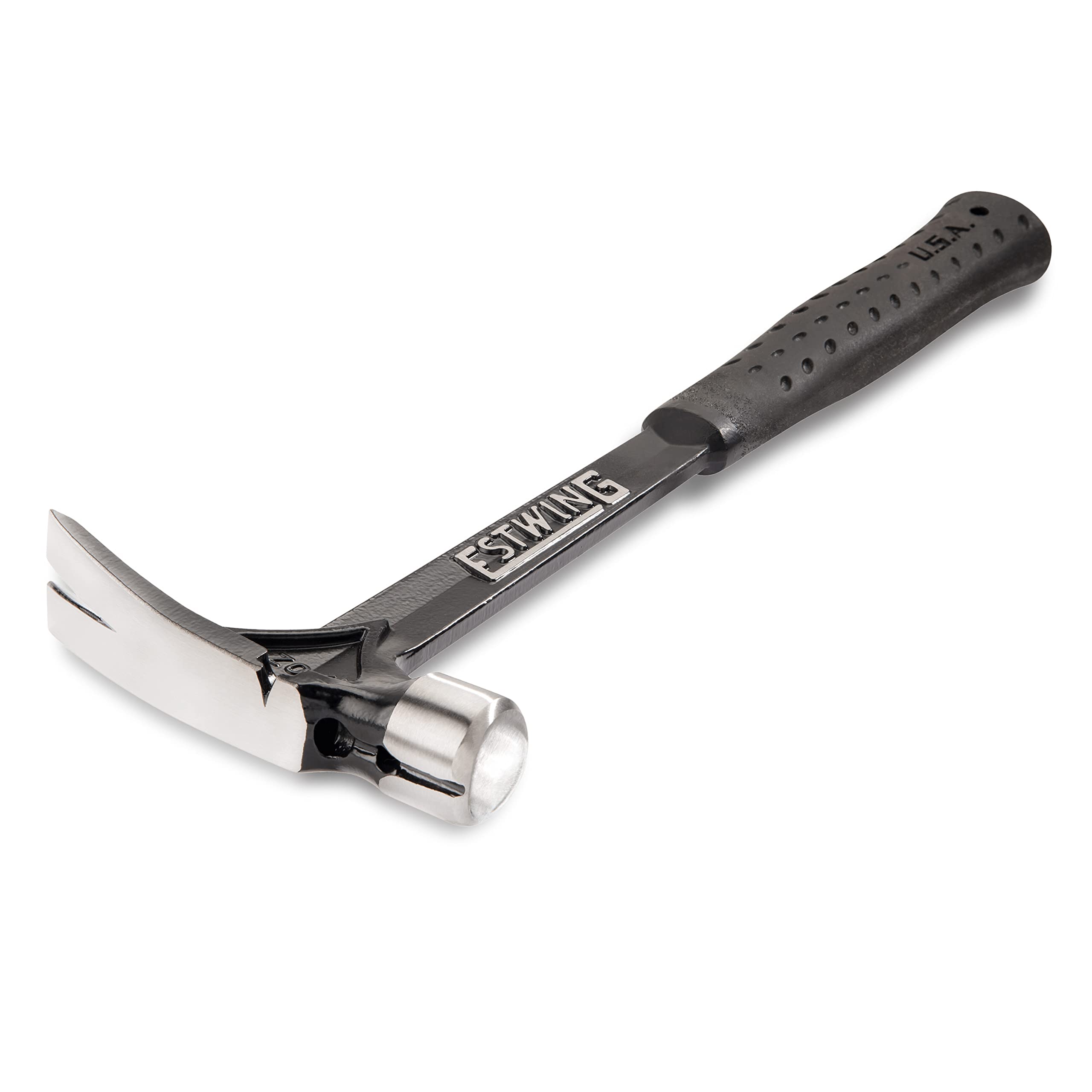 ESTWING EB-19S Ultra Series 19 oz Rip Claw Framing Hammer with Smooth Face & Shock Reduction Grip - Professional Framing, Roofing, Woodworking & Construction Tool for Carpenters and DIY Projects
