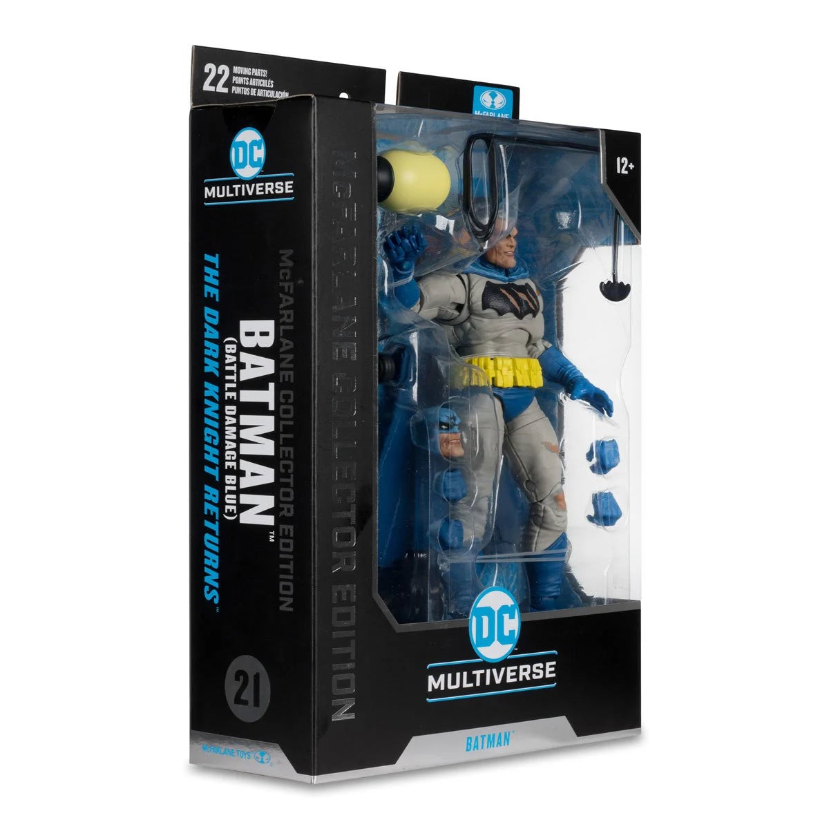DC McFarlane Collector Edition Batman Dark Knight Returns Battle Damage Blue Outfit Action Figure - Premium Collectible for Display, Gifts & DC Fans