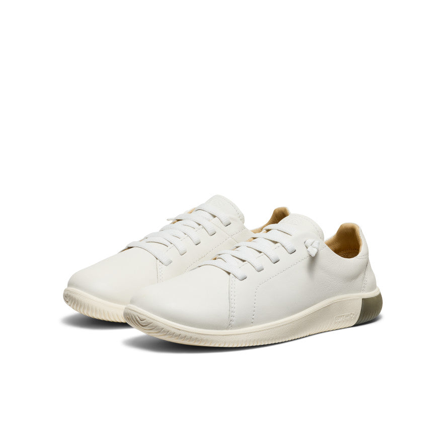 KNX Men's Leather Sneakers - Star White/Star White | Comfortable Casual Shoes for Walking, Work & Everyday Wear