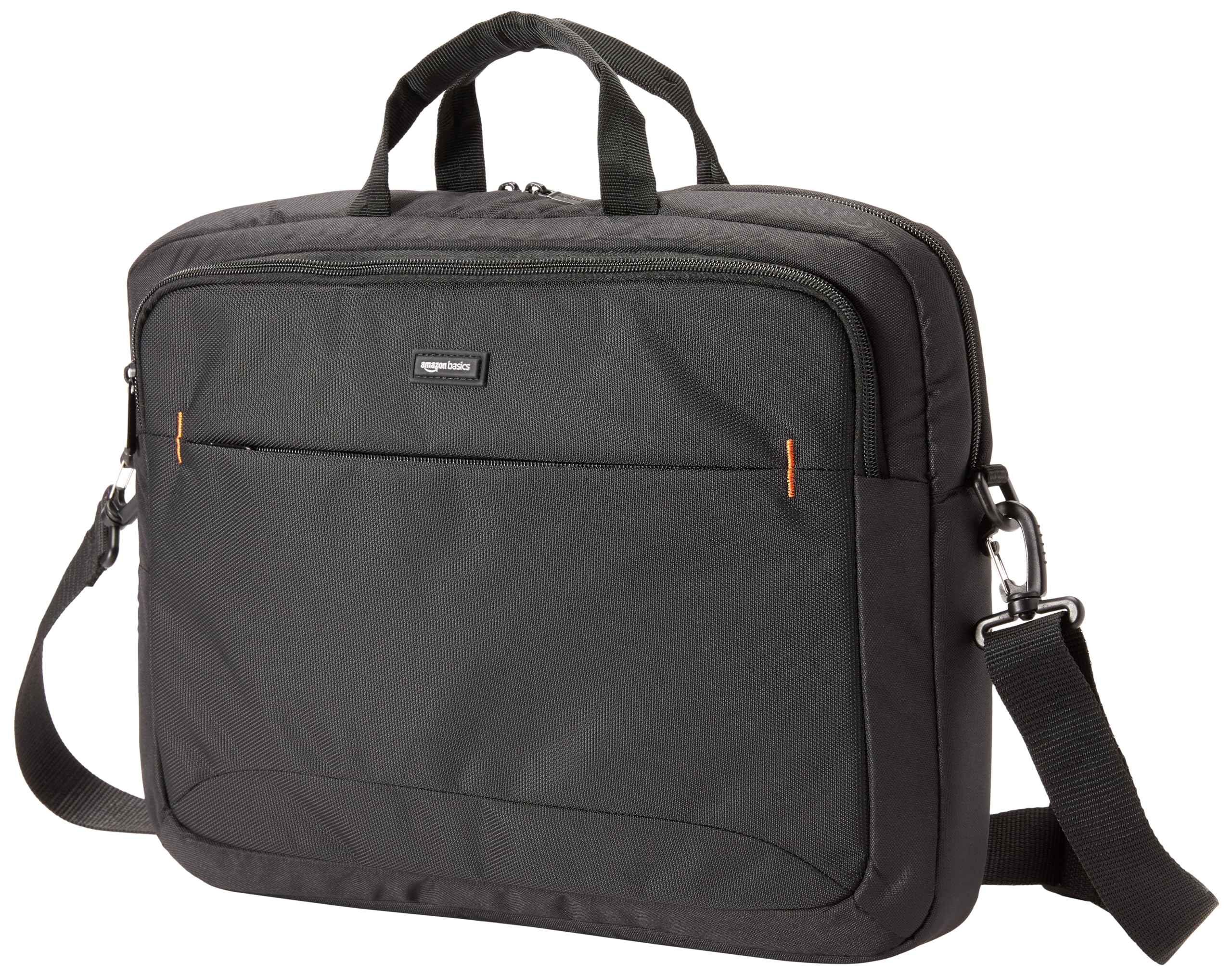 Amazon Basics 17.3-Inch Laptop Backpack with Padded Compartment & Amazon Basics Wireless Mouse with Nano Receiver - Black | Perfect for Office, Travel, and Business Professionals