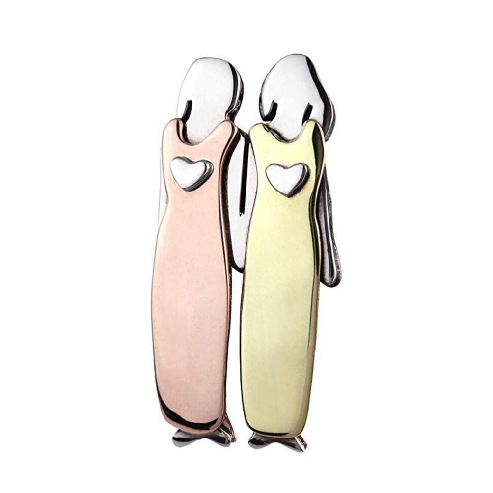 Cute Sister Brooch - Best Friends Pins for Sisters - Team Gift