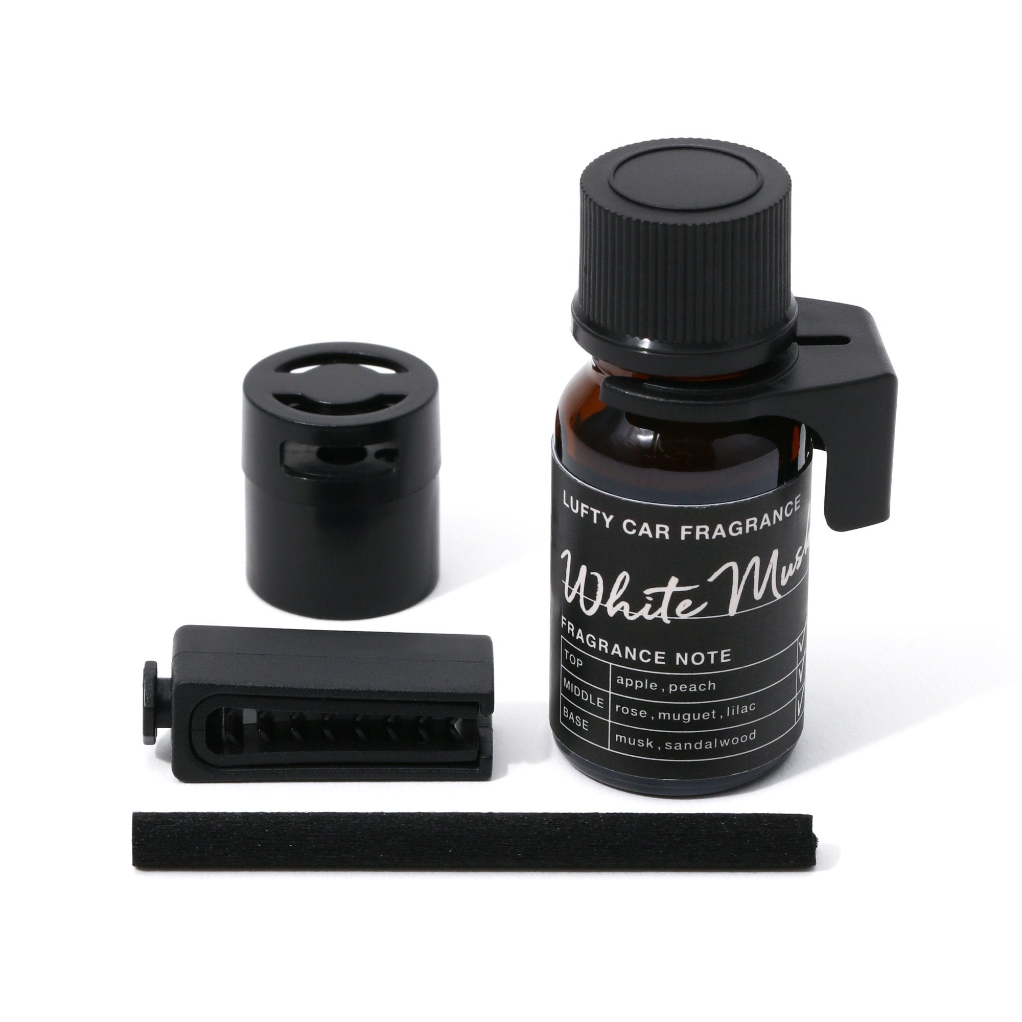 Premium Lufty Car Air Freshener Black - Long-Lasting Scent for Cars, Trucks & SUVs | Ideal for Daily Commute, Road Trips & Office Travel