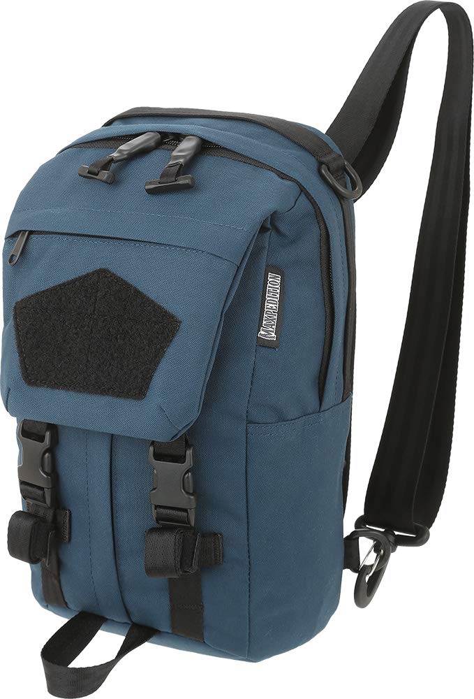 Maxpedition Small Dark Blue Convertible Backpack - Durable Tactical Daypack for Hiking, Travel & Outdoor Adventures