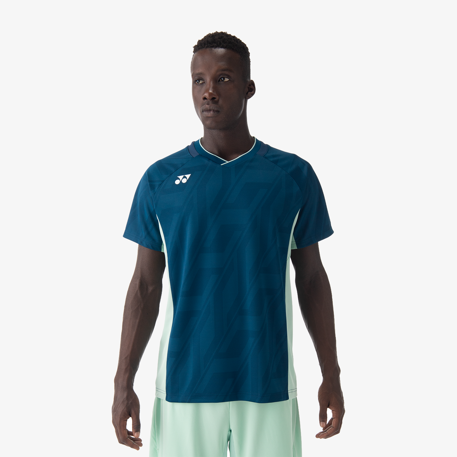 Yonex Men's Crew Neck Tennis Shirt 10632 - Ink Blue | Moisture-Wicking & Breathable for Sports & Casual Wear