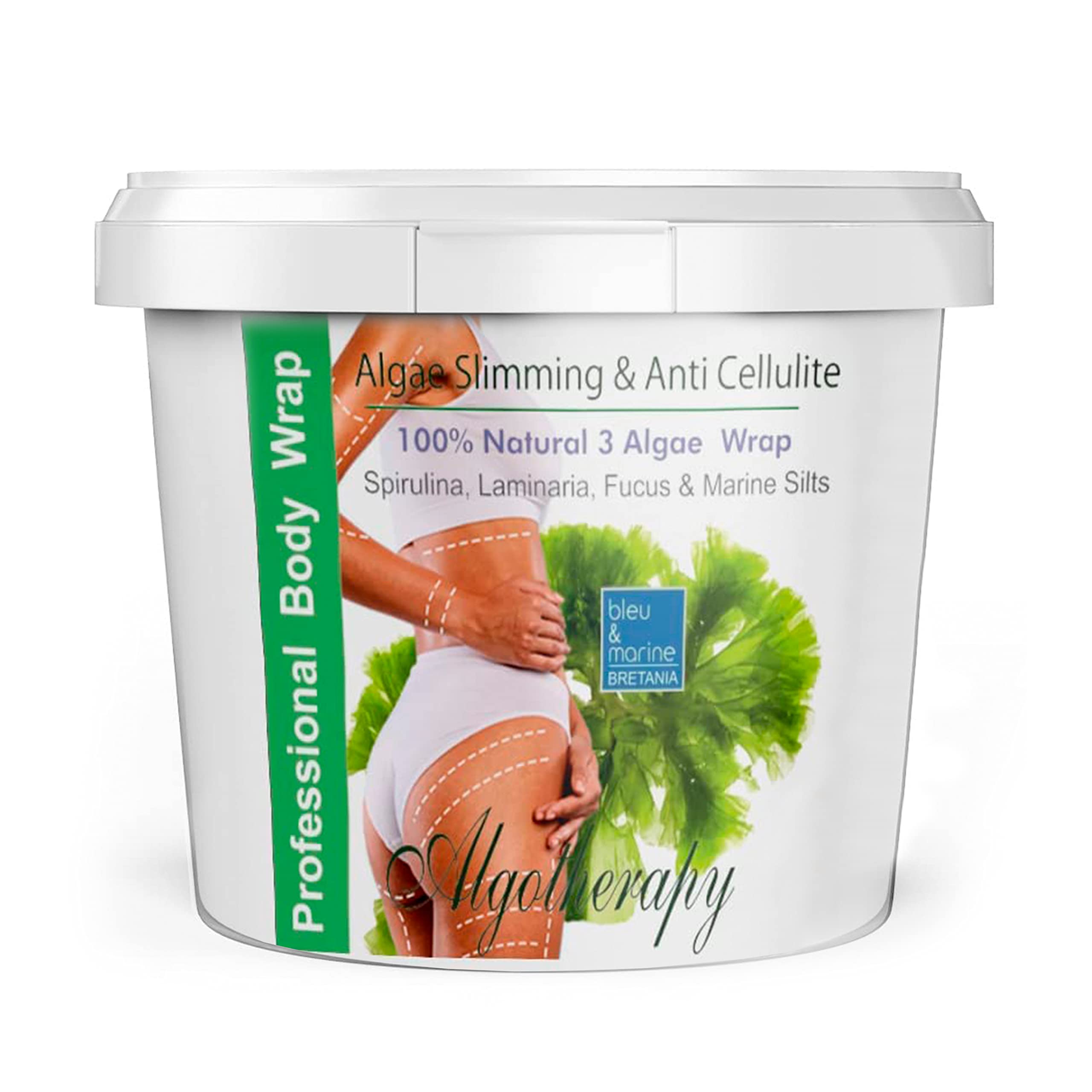 Organic Seaweed Powder Body Wrap for Detox & Weight Loss | Anti-Cellulite Treatment with Vitamins | Improves Metabolism, Reduces Acne & Wrinkles | 1.5kg Spa-Grade Relaxing Bath Therapy for Home Use & Professional Salons
