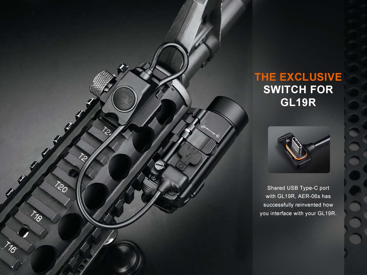 Fenix AER 06s Tactical Remote Switch for Flashlights - Waterproof & Durable Tactical Gear for Outdoor, Hunting & Emergency Use (Discontinued Model)
