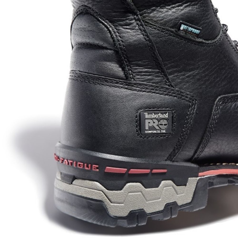Timberland PRO Boondock Men's 8 Composite Toe Work Boot With 1000g Insulation A131D Black - Durable Safety Boots for Construction, Warehouse & Outdoor Work