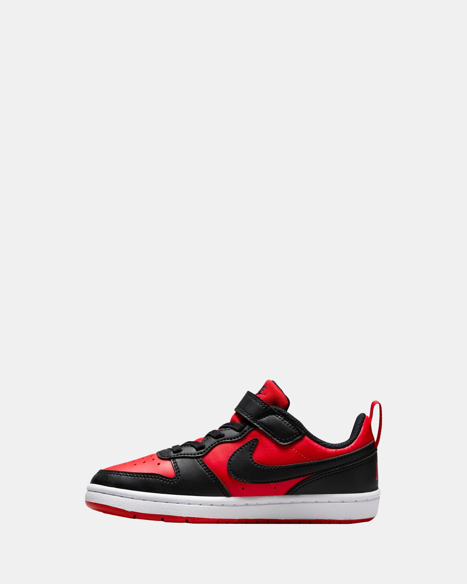 Nike Court Borough Low Recraft Sneakers - Pre School Shoes in Red, Black & White | Comfortable & Stylish for Kids' Daily Wear, Playground & School Activities