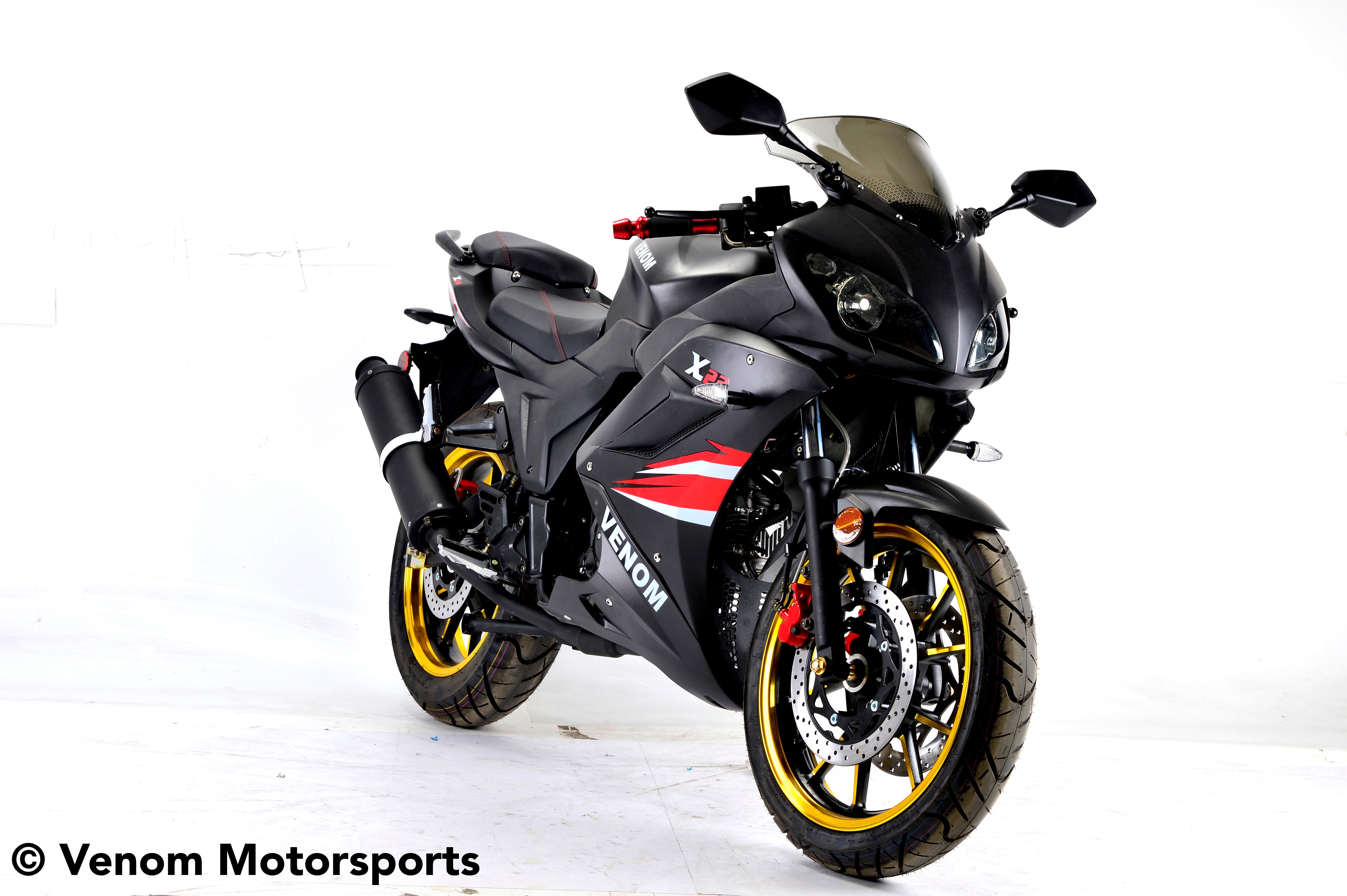 Venom X22 S 125cc Ninja Style Motorcycle - 4-Speed Manual Transmission for Adults | Perfect for Street Riding, Commuting & Off-Road Adventures