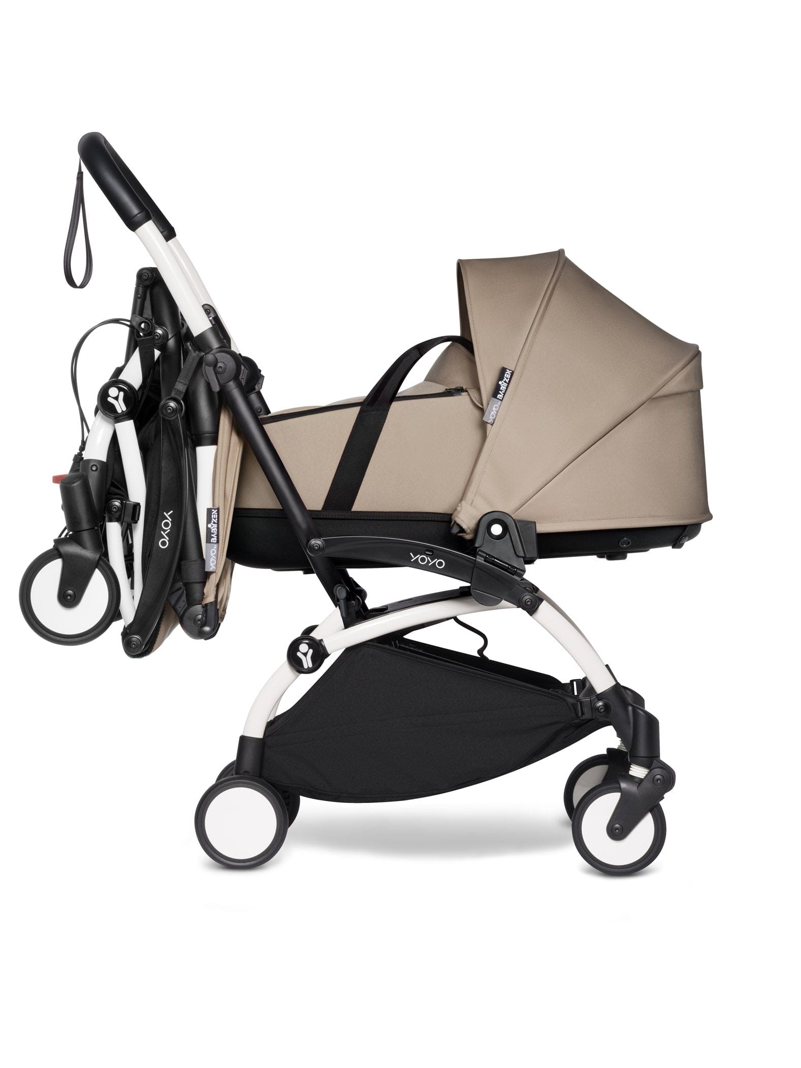 Stokke YOYO 3 Double Stroller with Bassinet & Toddler Seat - Lightweight Compact Travel Stroller for Twins or Siblings (Ages 0-4) | Perfect for City Walks, Air Travel & Everyday Use