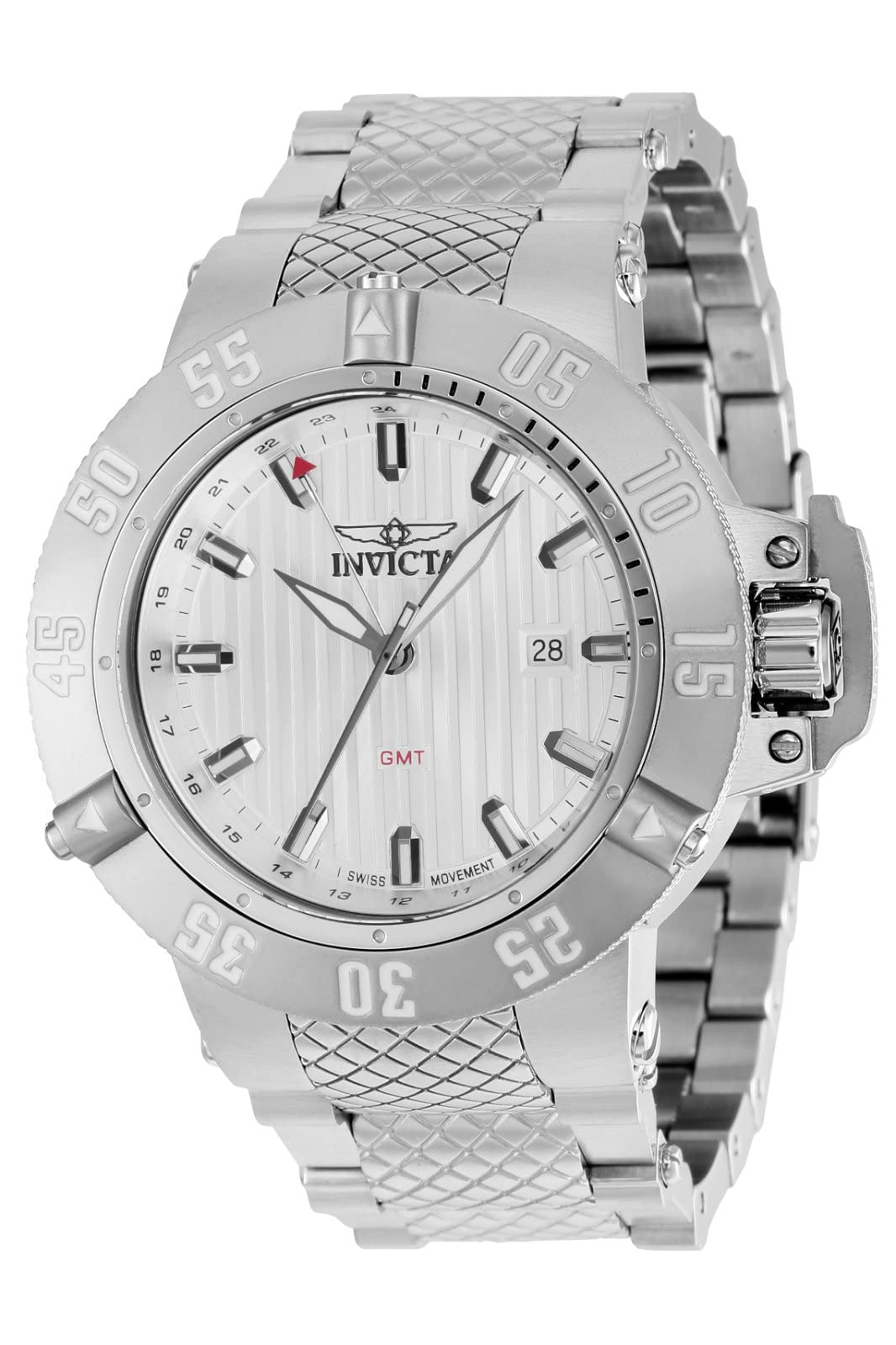 Invicta Men's 37211 Subaqua Quartz Watch - Silver Dial, Stainless Steel, Water Resistant - Perfect for Diving, Swimming & Everyday Wear