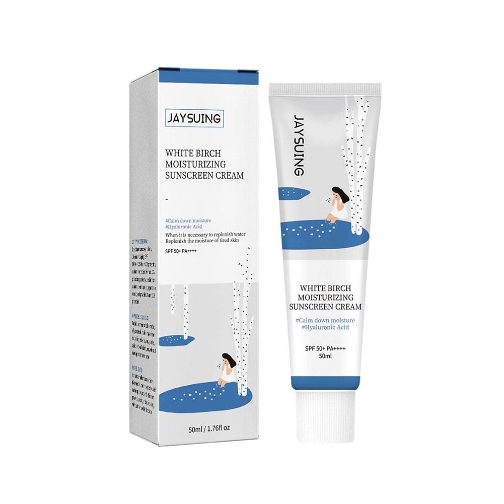 SPF50+ Sunscreen Cream for Face & Body - Vegan, Waterproof, Moisturizing & Whitening Solar Protection Lotion (50ml) - Ideal for Men, Women & Kids - Daily Use, Outdoor Activities, Beach & Sports