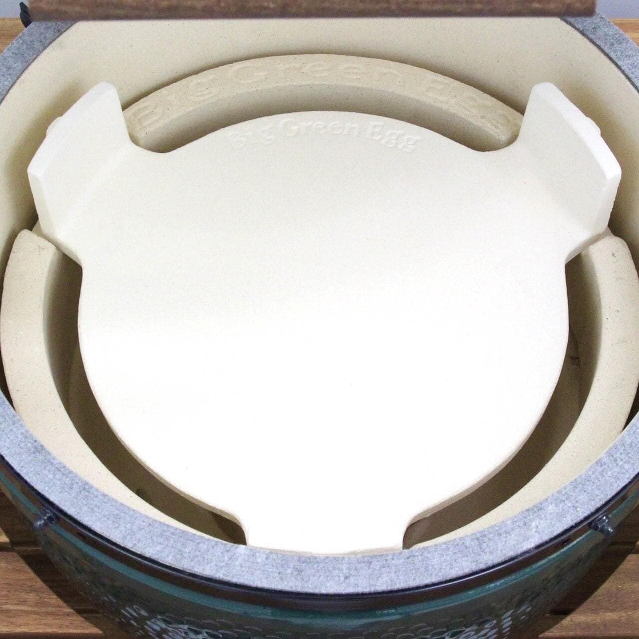 Big Green Egg ConvEGGtor - Ceramic Heat Deflector for Even Cooking & Smoking - Perfect for Grilling, BBQ, and Outdoor Cooking Accessories