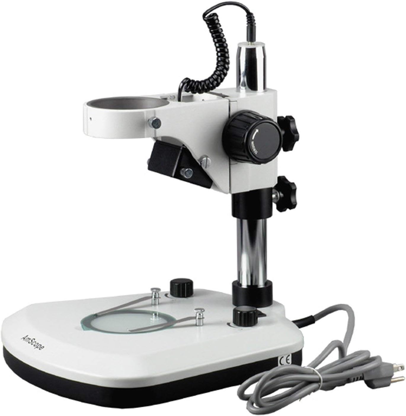 AmScope TS130-LED Professional LED Illuminated Microscope with Adjustable Table Stand - Perfect for Lab Research, Classroom Education & Hobbyist Use