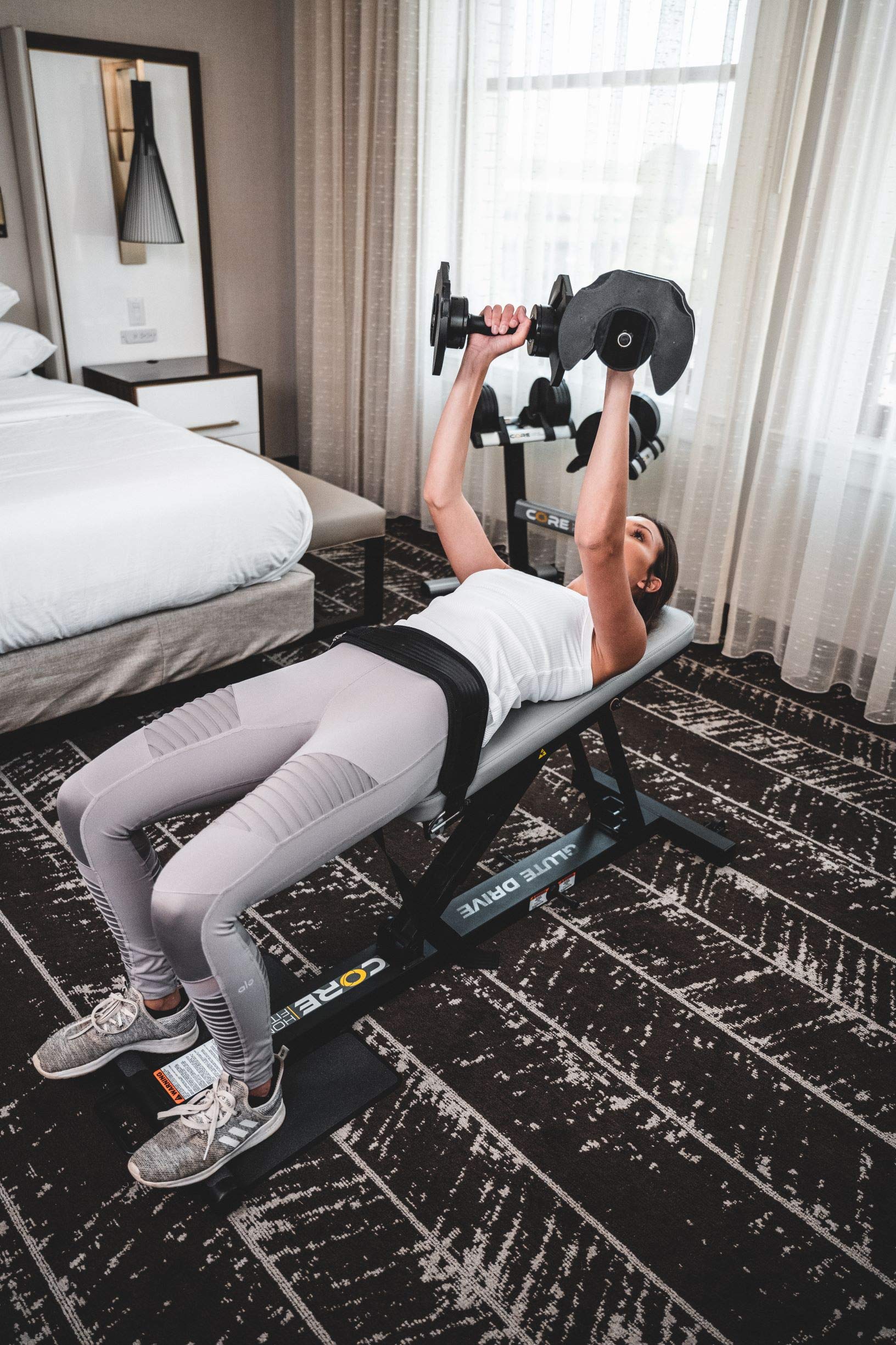 Core Home Fitness Adjustable Glute Drive Plus Workout Bench - Hip Thrust Machine for Glutes & Booty Training - Multi-Use Weightlifting Bench for Home Gym & Strength Training