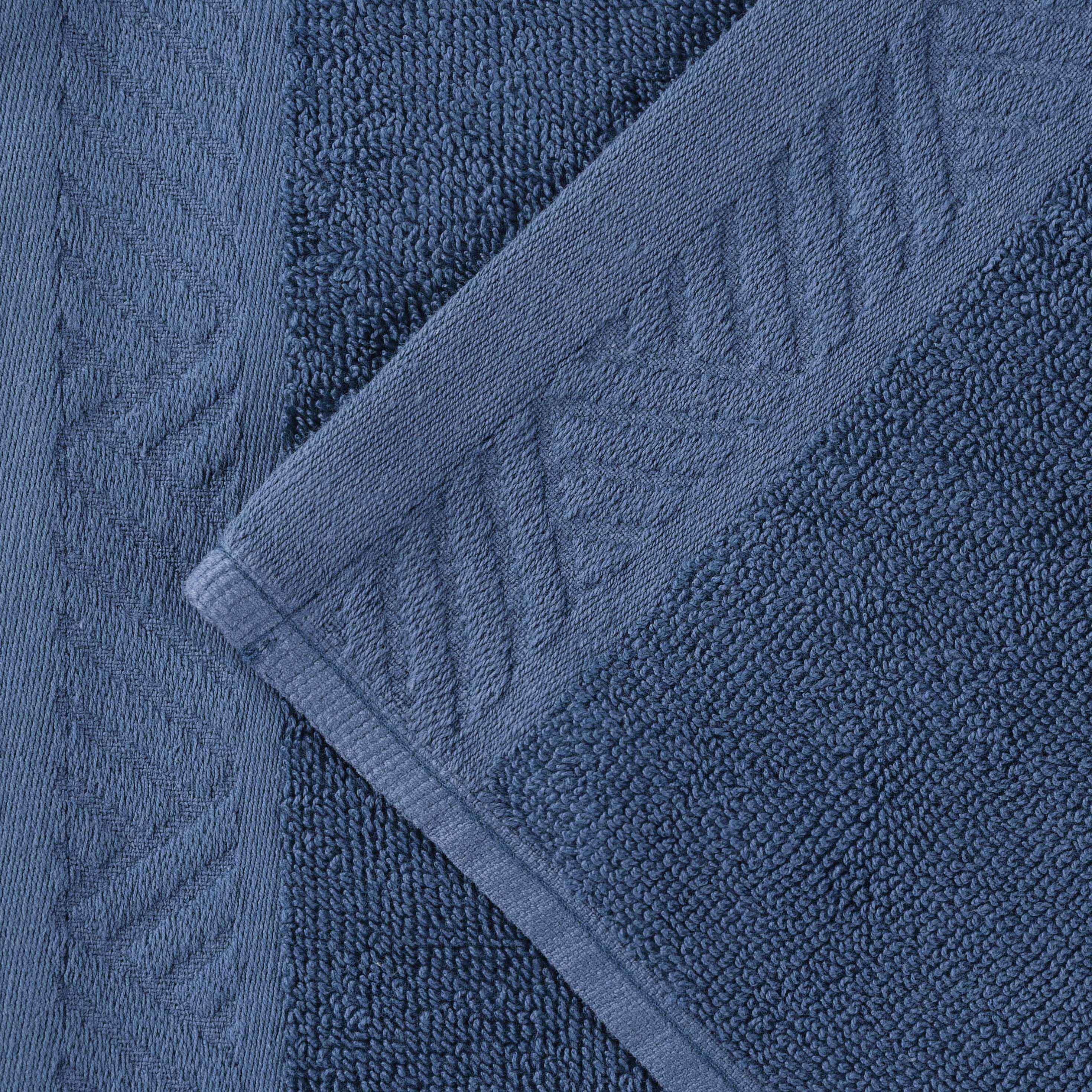 Luxury 6-Piece Egyptian Cotton Towel Set - Basketweave Jacquard & Solid Design - Ultra Soft & Absorbent Bath Towels for Spa, Hotel, or Home Use