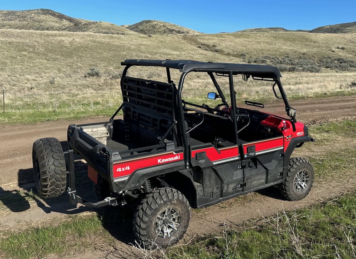 Heavy Duty Off Road Curved Lower One Piece ATV/UTV Spare Tire Mount U-4046 - Eliminates Ground Hang-up in Rough Terrain - Maximum Strength Design for Adventure & Off-Roading