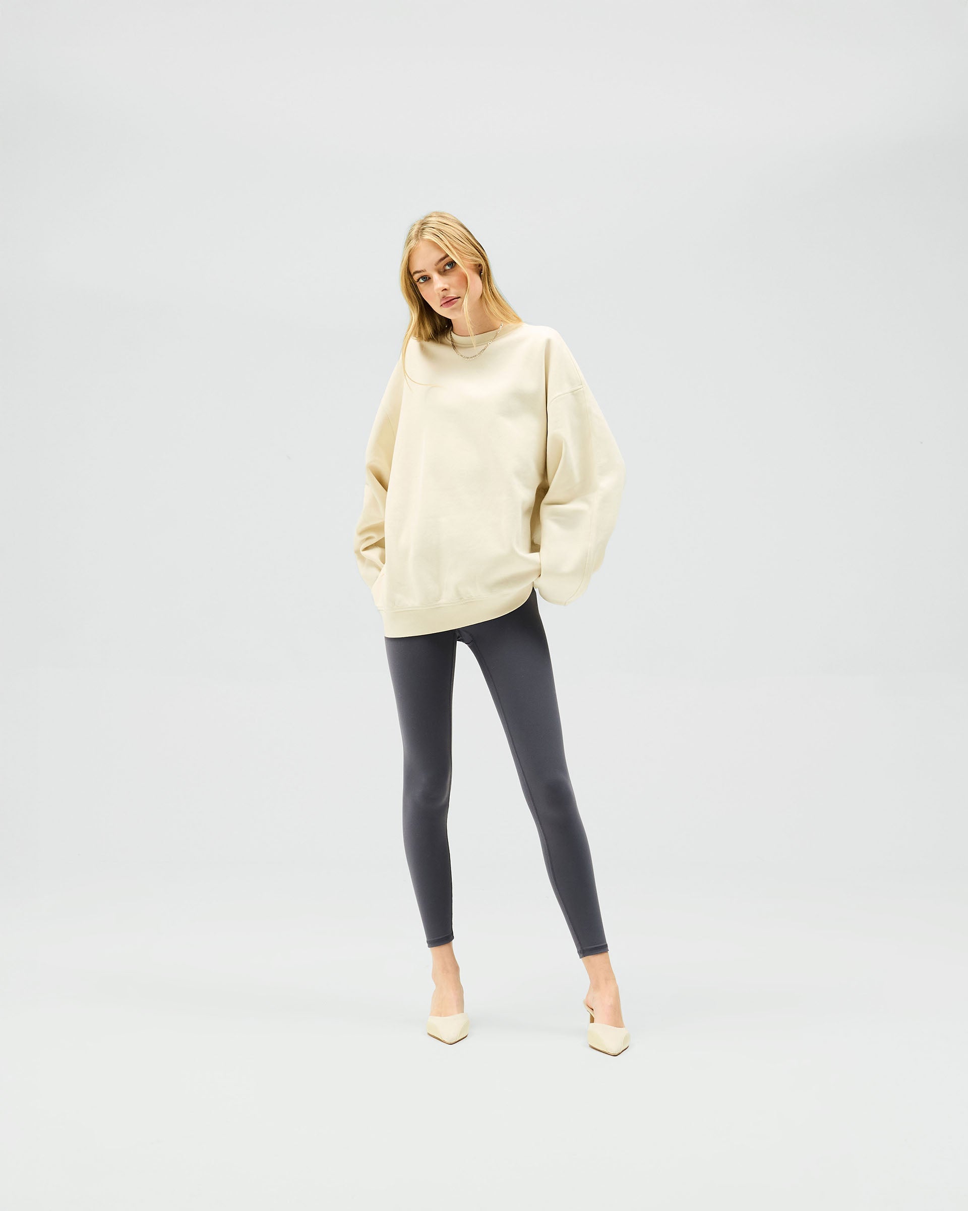 Owners Club Relaxed Sweater - Soft Oat Milk Color Cozy Pullover | Perfect for Casual Wear, Coffee Dates & Fall Layering