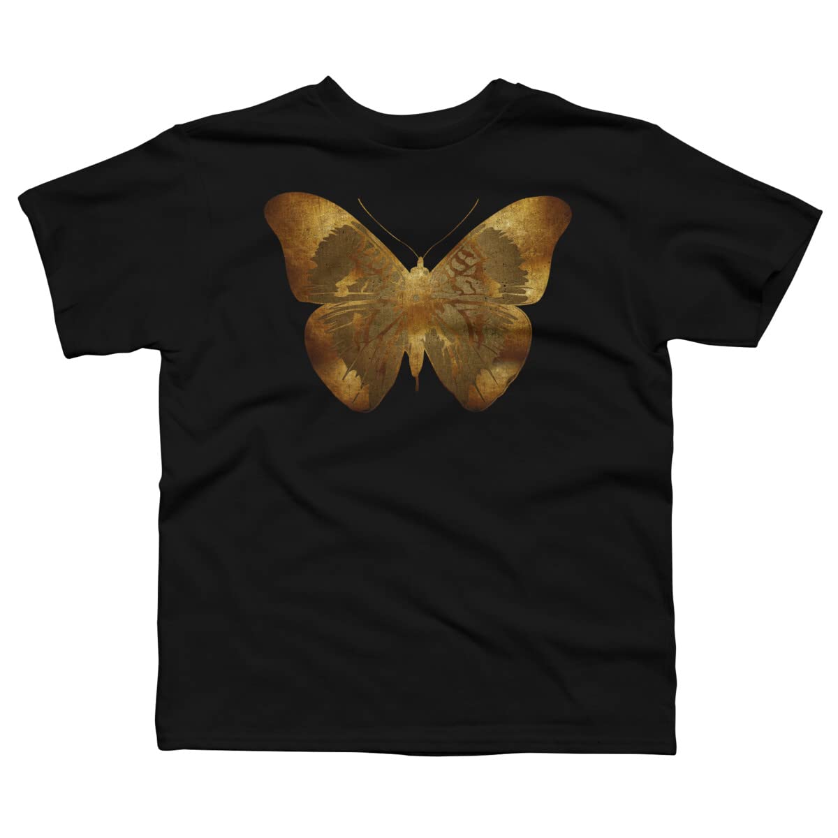 Design By Humans Boys Iron Butterfly Graphic Tee by Adamzworld - Cool Rock Band T-Shirt for Kids - Perfect for Concerts, School & Casual Wear