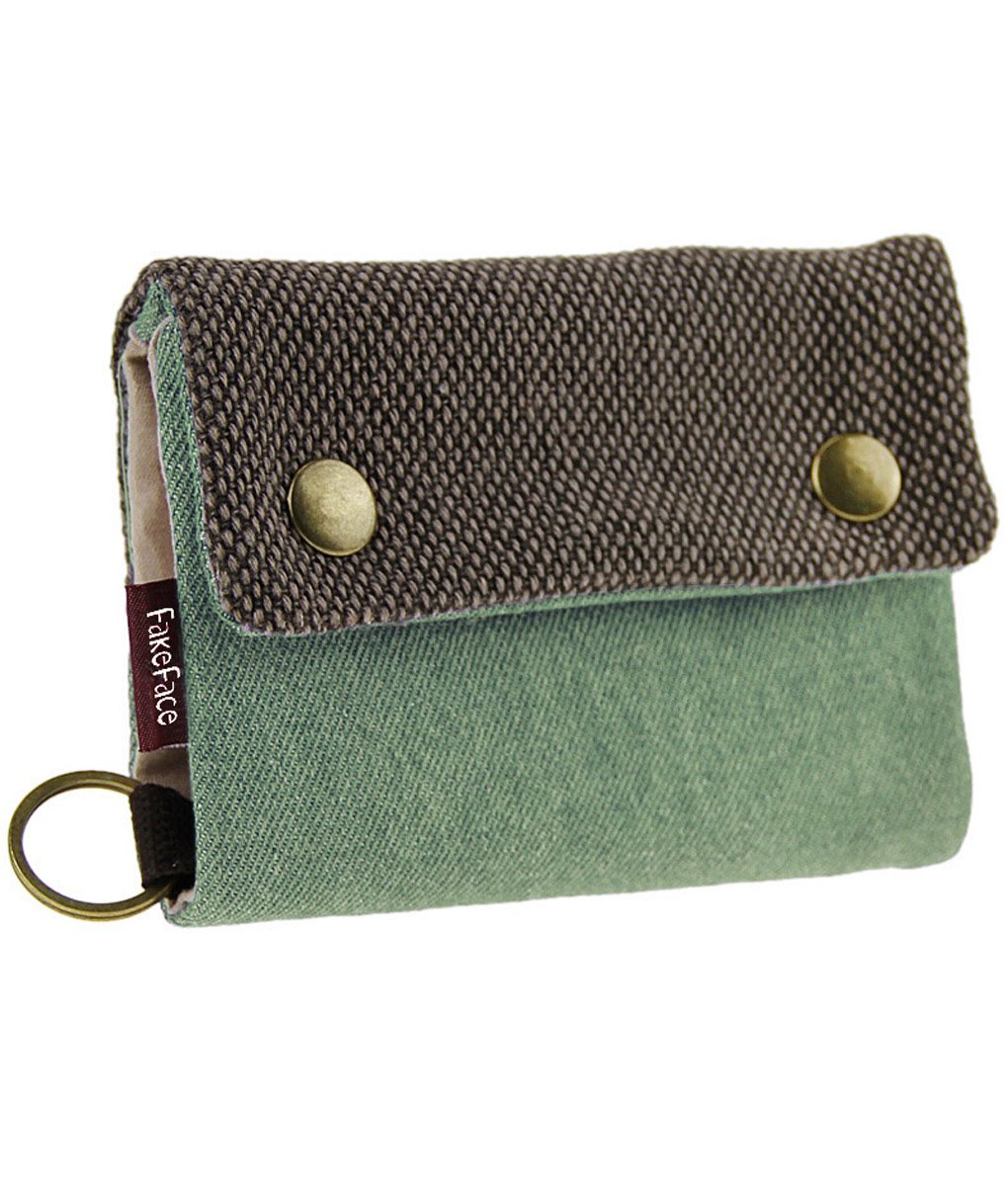 Vintage Denim Trifold Wallet for Women - Coin Purse, Credit Card Holder & Handbag Organizer | Perfect for Everyday Use, Travel & Gift Giving