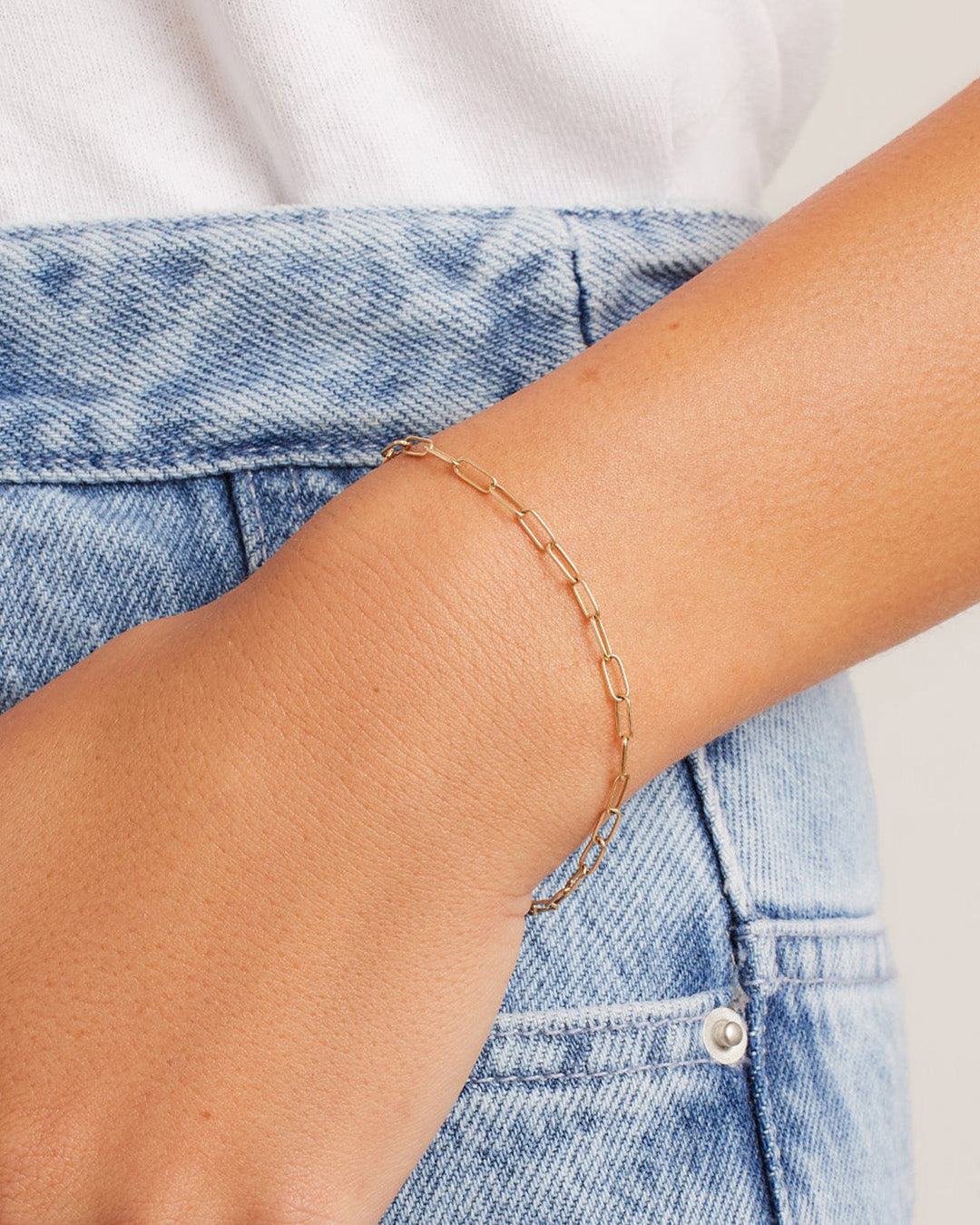 14K Gold Parker Mini Bracelet for Women - Elegant & Dainty Jewelry Gift for Her - Perfect for Everyday Wear, Parties & Special Occasions