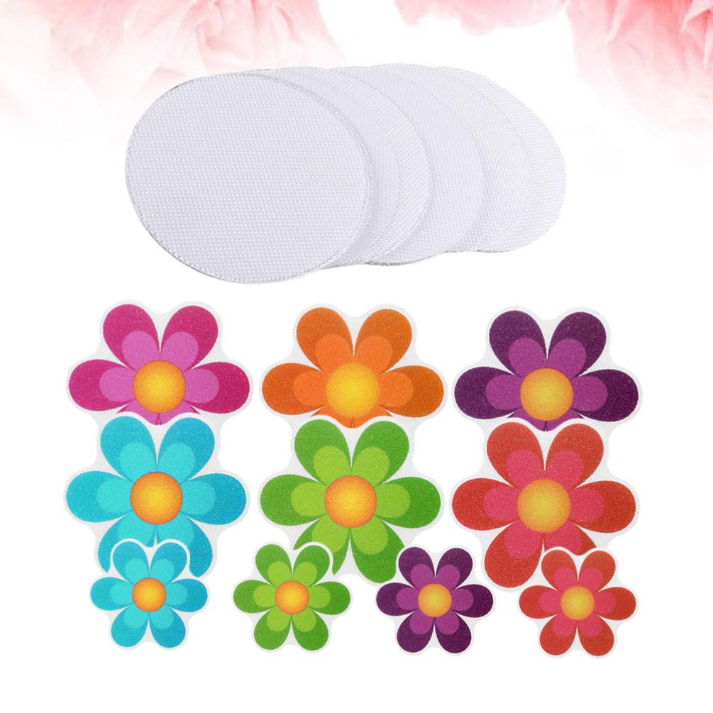 Non-Slip Bathtub Safety Strips - 20PCS Anti-Slip Bath Stickers with Floral Design for Shower & Bathroom - Perfect for Kids, Elderly Safety & Wet Areas