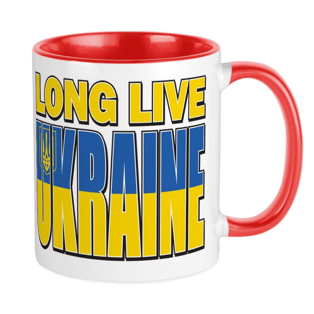 Long Live Ukraine Ceramic Coffee Mug 11 oz - Insulated Tea Cup for Hot & Cold Drinks - Perfect for Home, Office, or Gift