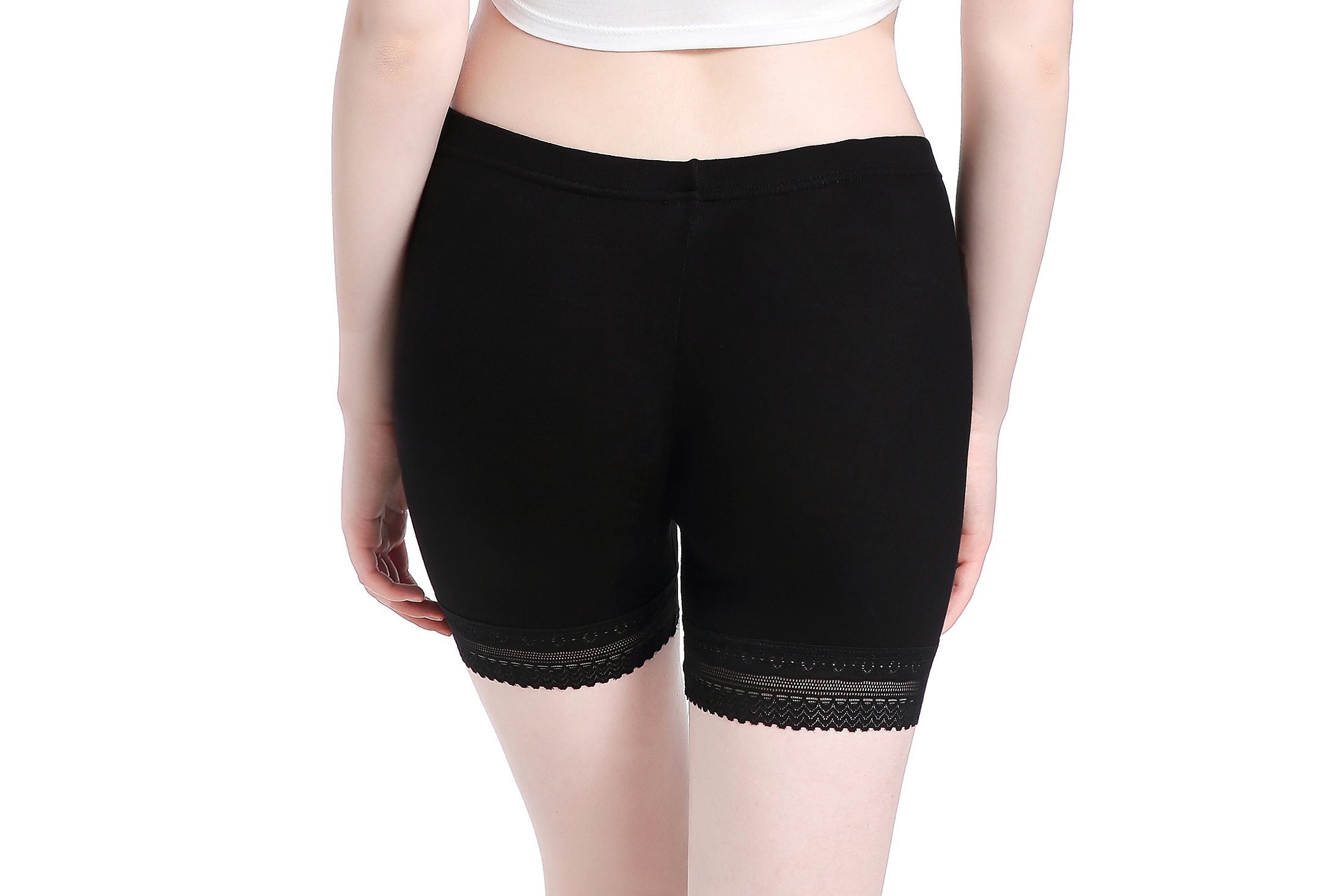CnlanRow Women's Lace Short Skirts with Safety Shorts - Stretchy Ultra Thin Athletic Leggings for Workout, Yoga & Running | Comfortable Summer Fashion for Gym, Dance & Casual Wear