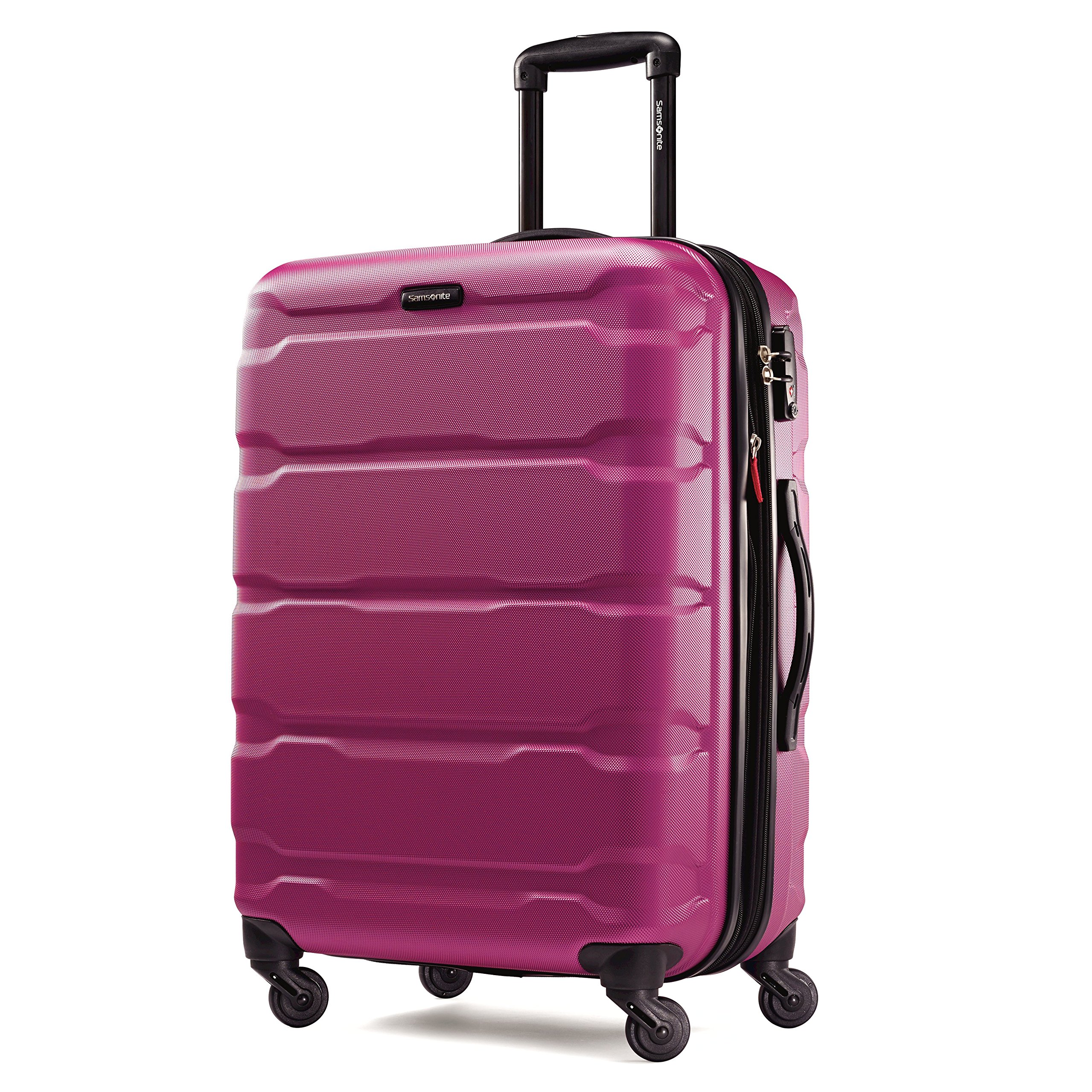 Samsonite Omni PC Hardside Expandable Luggage Set with 360° Spinner Wheels - 3-Piece (20/24/28 Inch) in Radiant Pink - Perfect for Business Travel, Family Vacations & International Trips