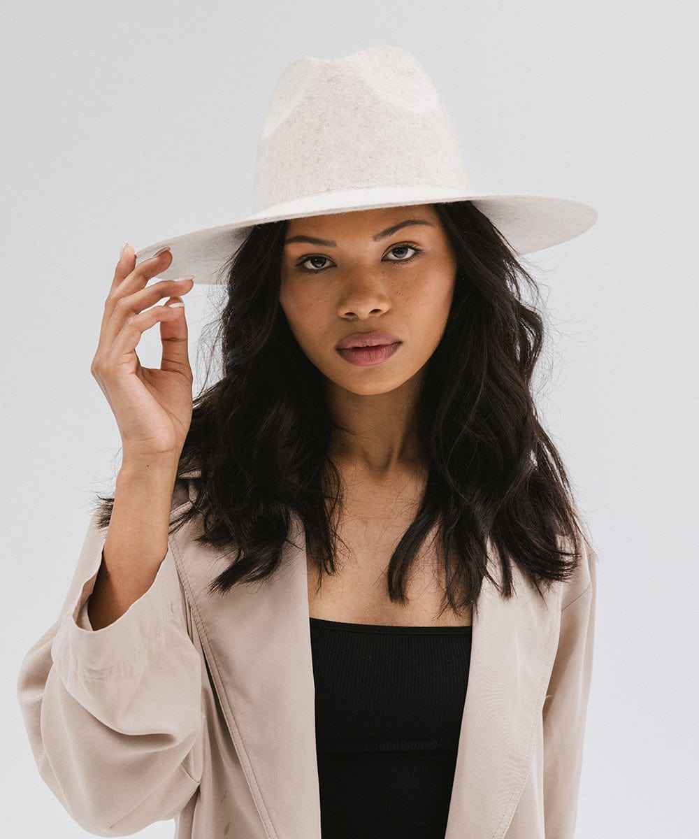 Emma Wide Brim Fedora Hat for Women - Stylish Sun Hat with UPF 50+ Protection - Perfect for Beach, Outdoor, and Summer Fashion