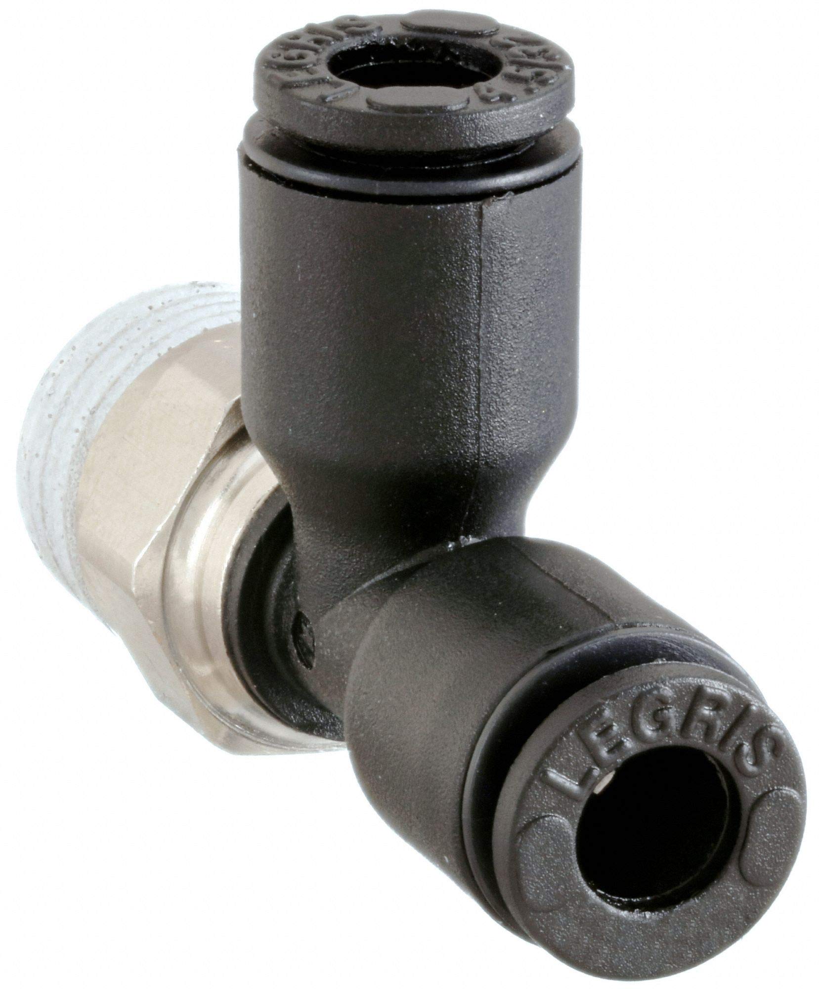 Legris 4mm Plastic/Metal Combination Male Run Tee Fitting, Black (3103 04 10) - Hydraulic & Pneumatic Systems Connector for Air, Water & Fluid Applications