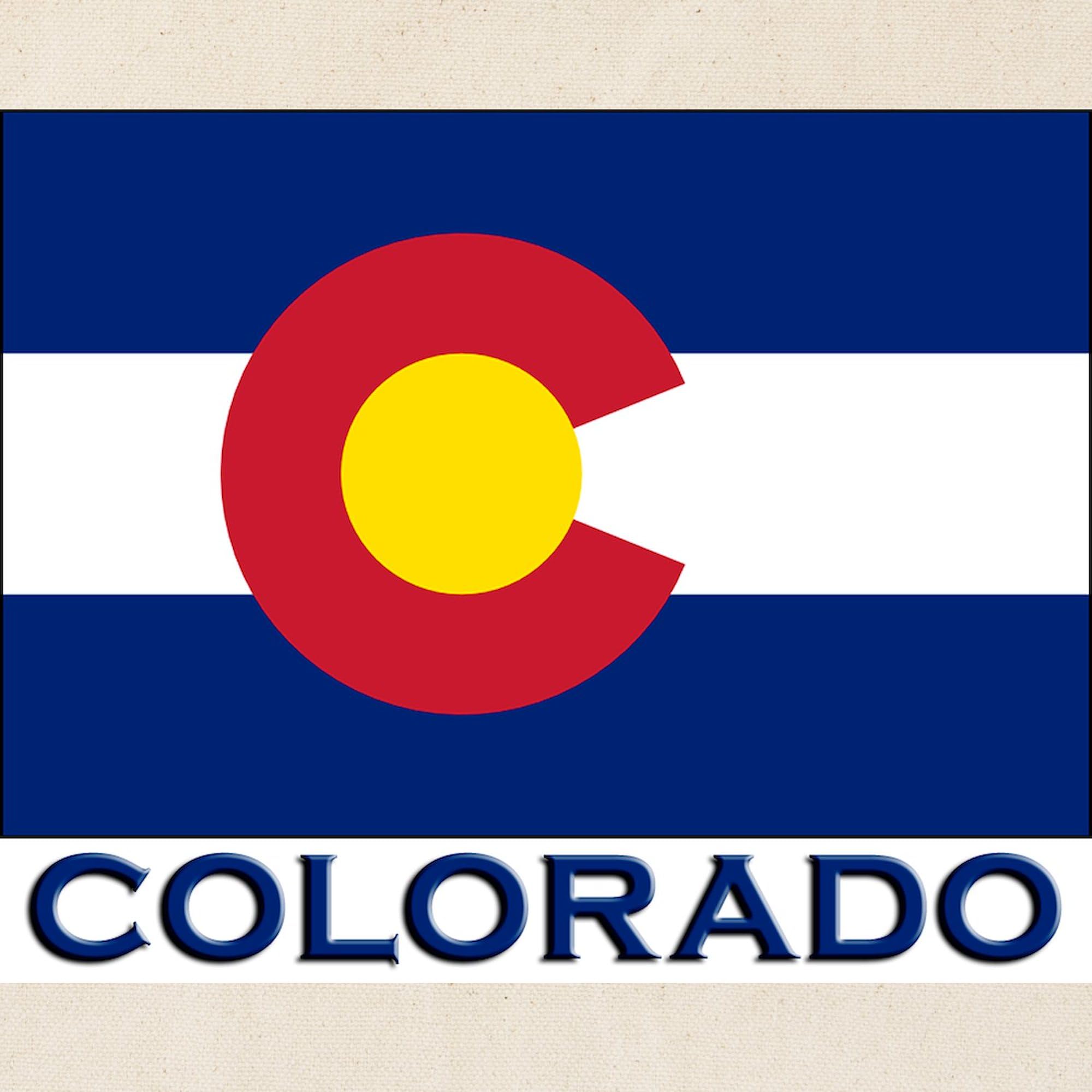 Colorado Flag Tote Bag - Natural Canvas Reusable Shopping Bag for Groceries, Beach & Travel | CafePress Merchandise