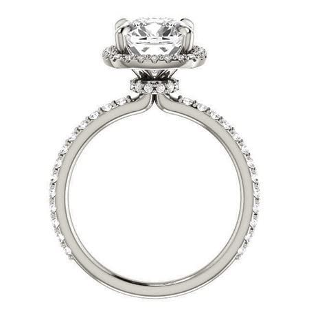 4 CT Cushion Cut Colorless Moissanite Engagement Ring Set for Women - Sterling Silver Wedding Bridal Ring with Solitaire Prong Setting - Perfect Anniversary, Promise Gift & Proposal Jewelry (Ideal for Weddings, Engagements, Valentine's Day Gifts)