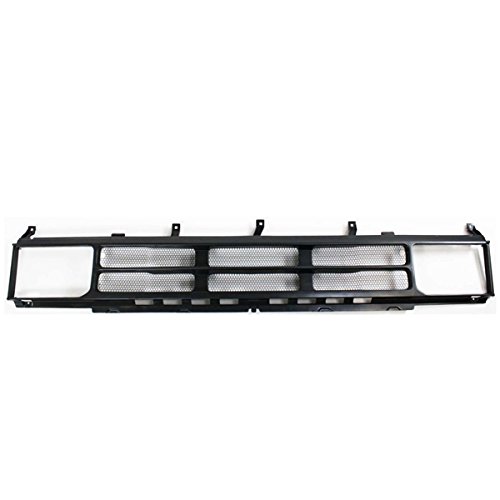 Black Front Grill Grille Assembly Compatible with 1987-1989 Nissan Pathfinder & 1988-1989 Nissan D21 Pickup Truck - Replacement Part for Off-Road & Custom Builds