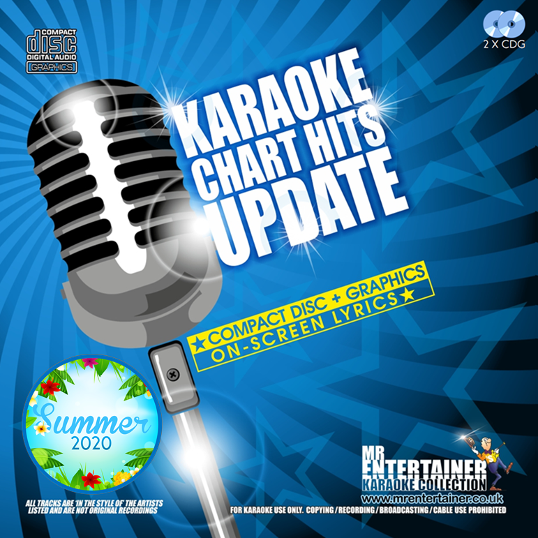 Mr Entertainer Karaoke Chart Hits Update Summer 2020 - Latest Popular Songs for Home Parties & Entertainment