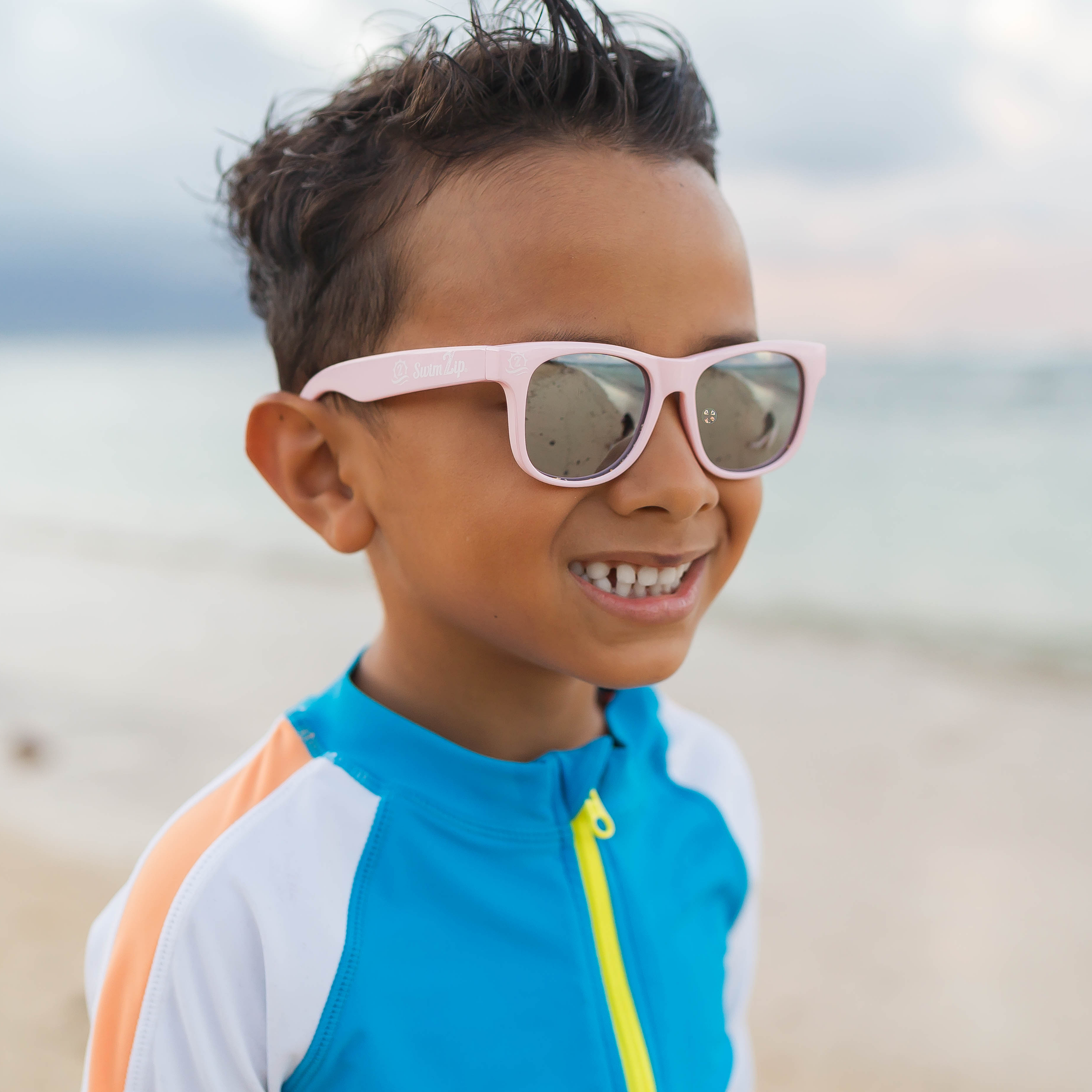 Stylish Pink Kids Wayfarer Sunglasses - UV Protection, Lightweight & Durable for Outdoor Play, Beach, and Summer Activities