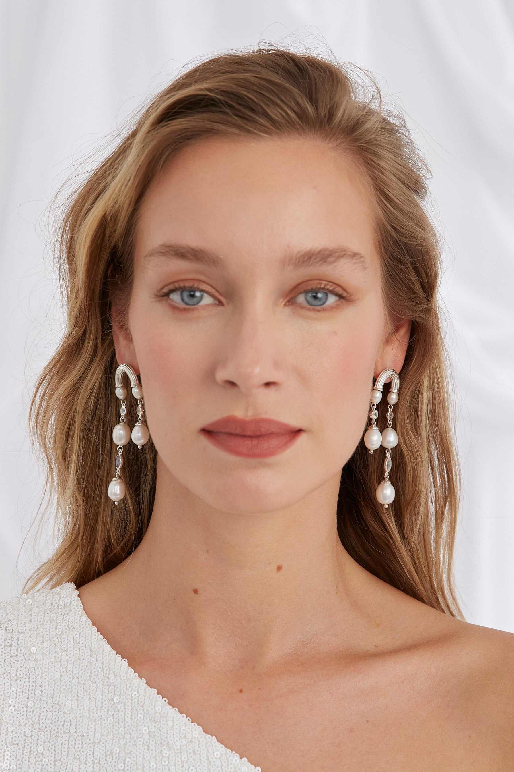 Florence Silver Earrings for Women - Elegant Sterling Silver Dangle Earrings - Perfect for Weddings, Parties & Everyday Wear